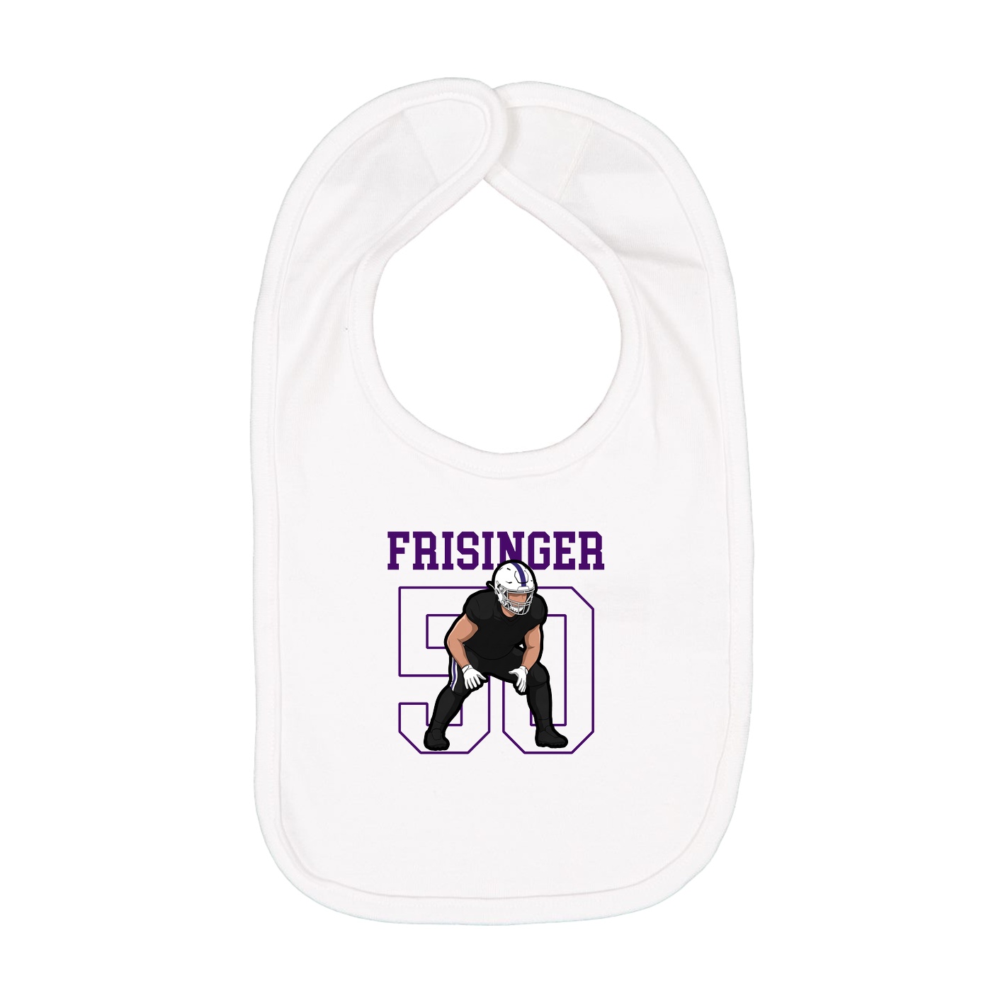 Infant Bib — Shirsey in White