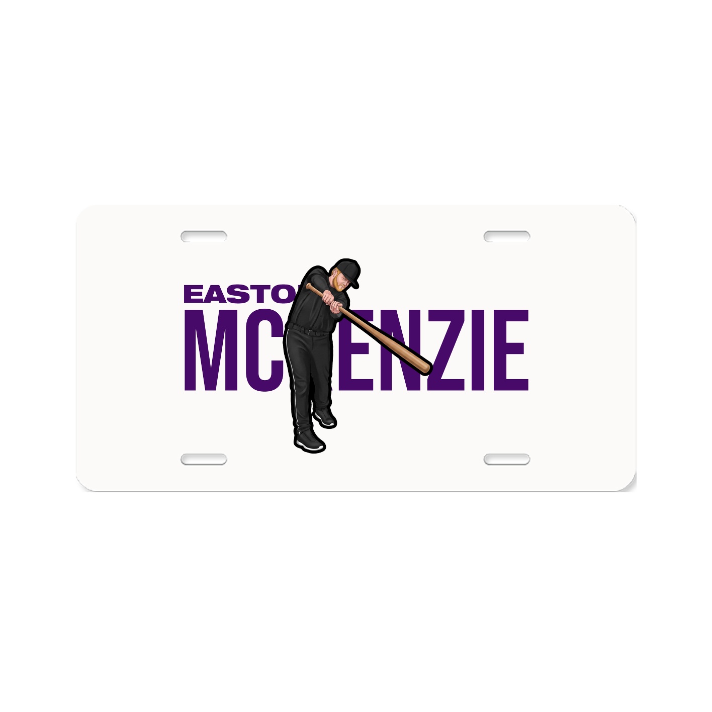 License Plate — Player Name in Classic