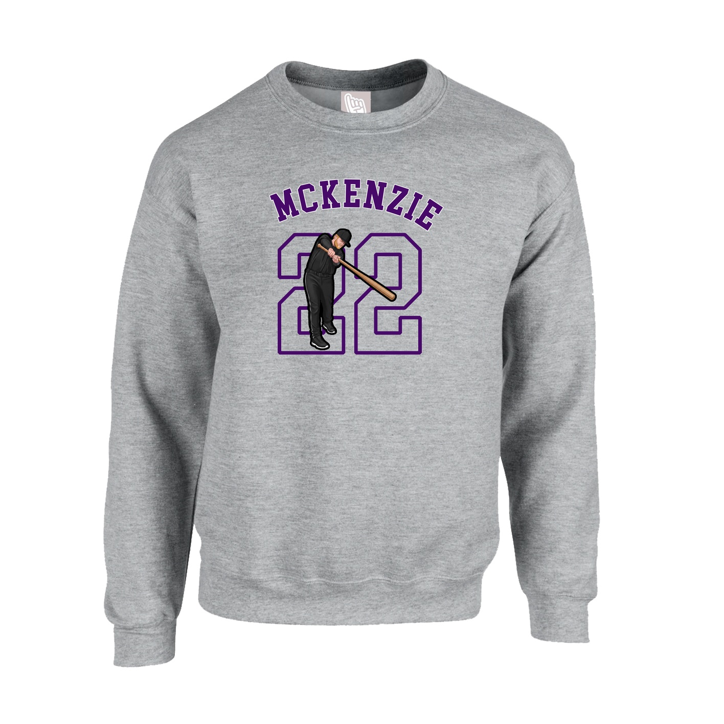 Fleece Crew — Shirsey Arch in Grey
