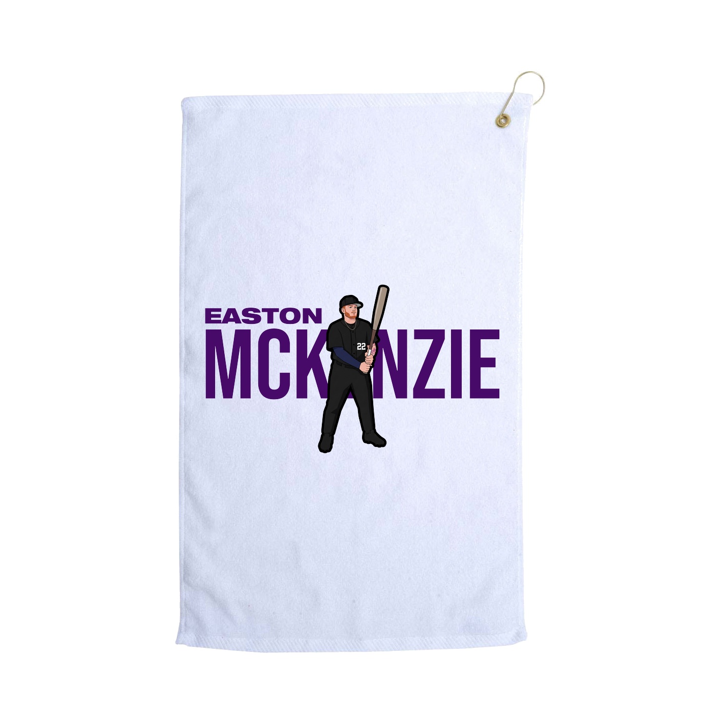 Golf Towel — Player Name in White