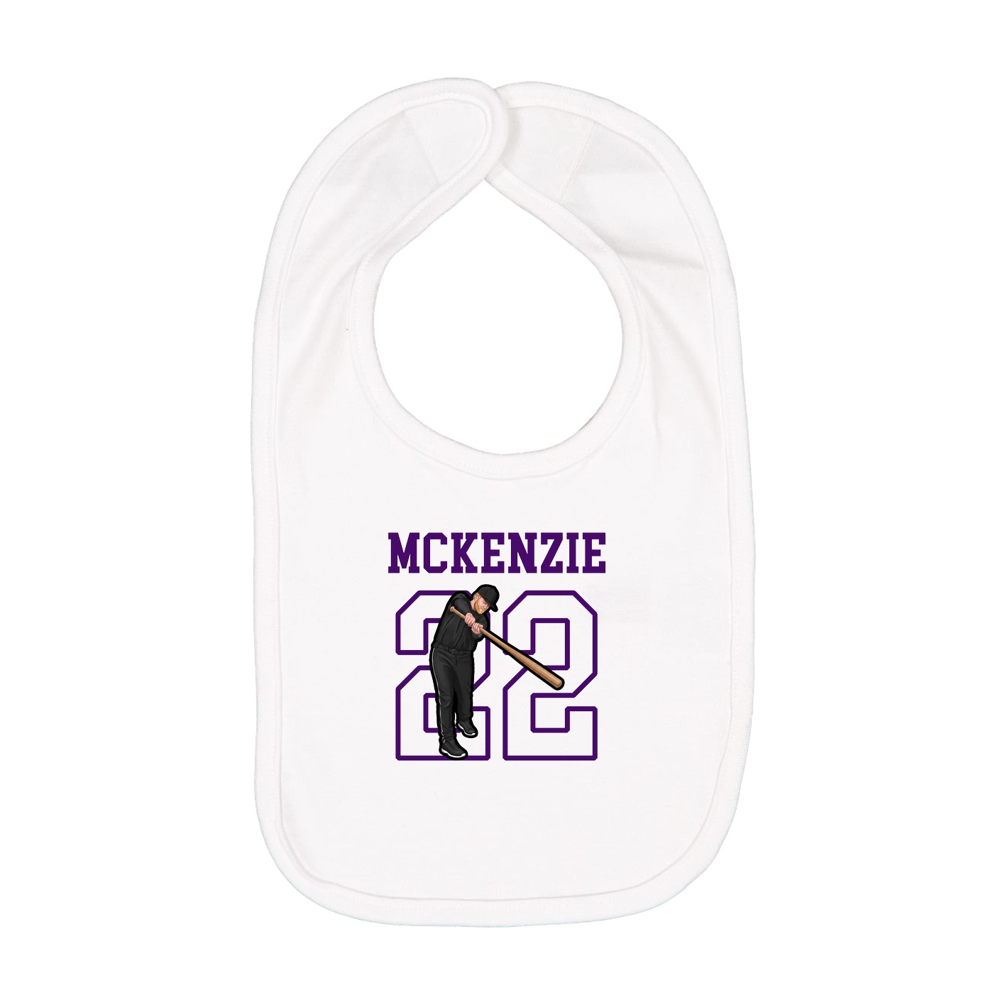Infant Bib — Shirsey in White