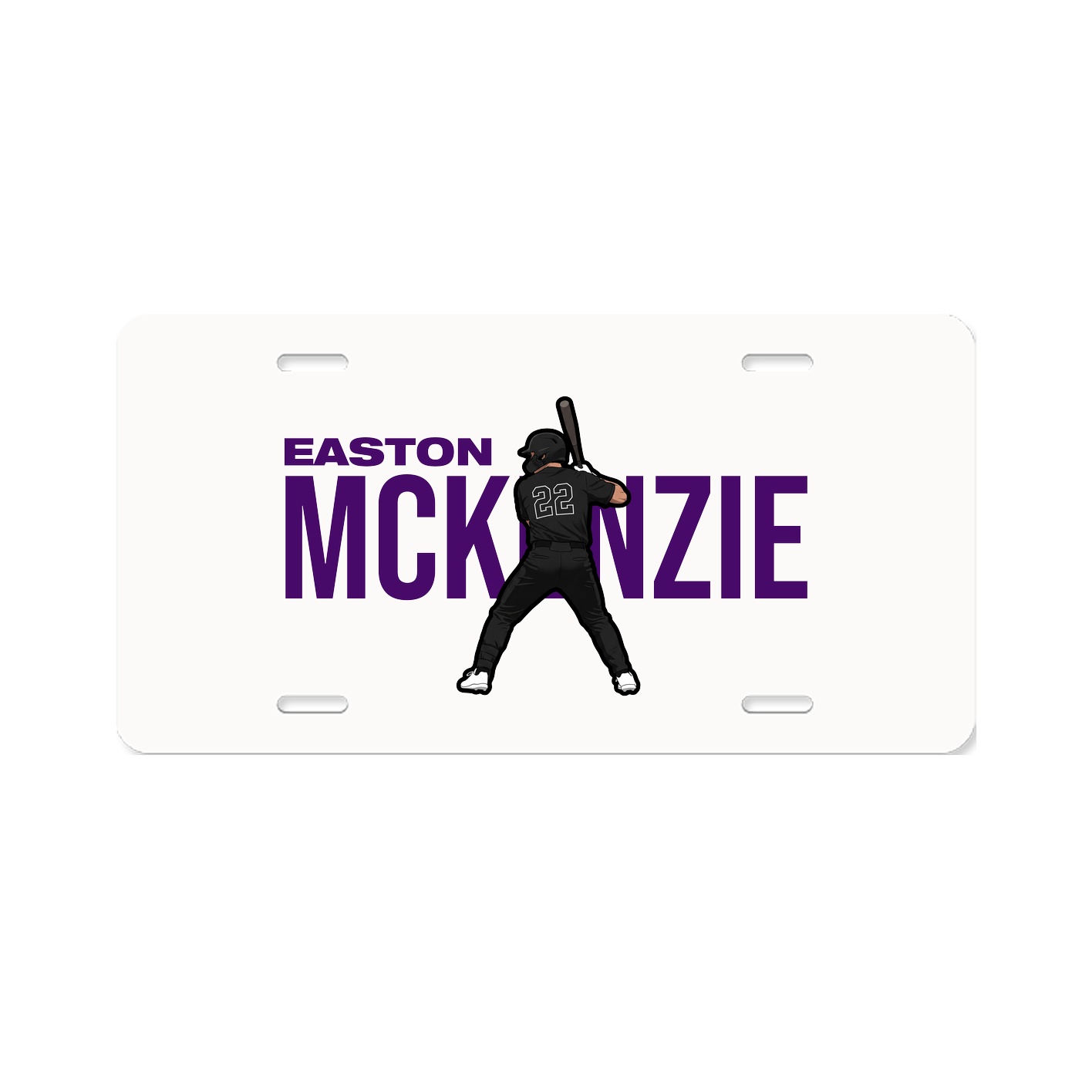License Plate — Player Name in Classic