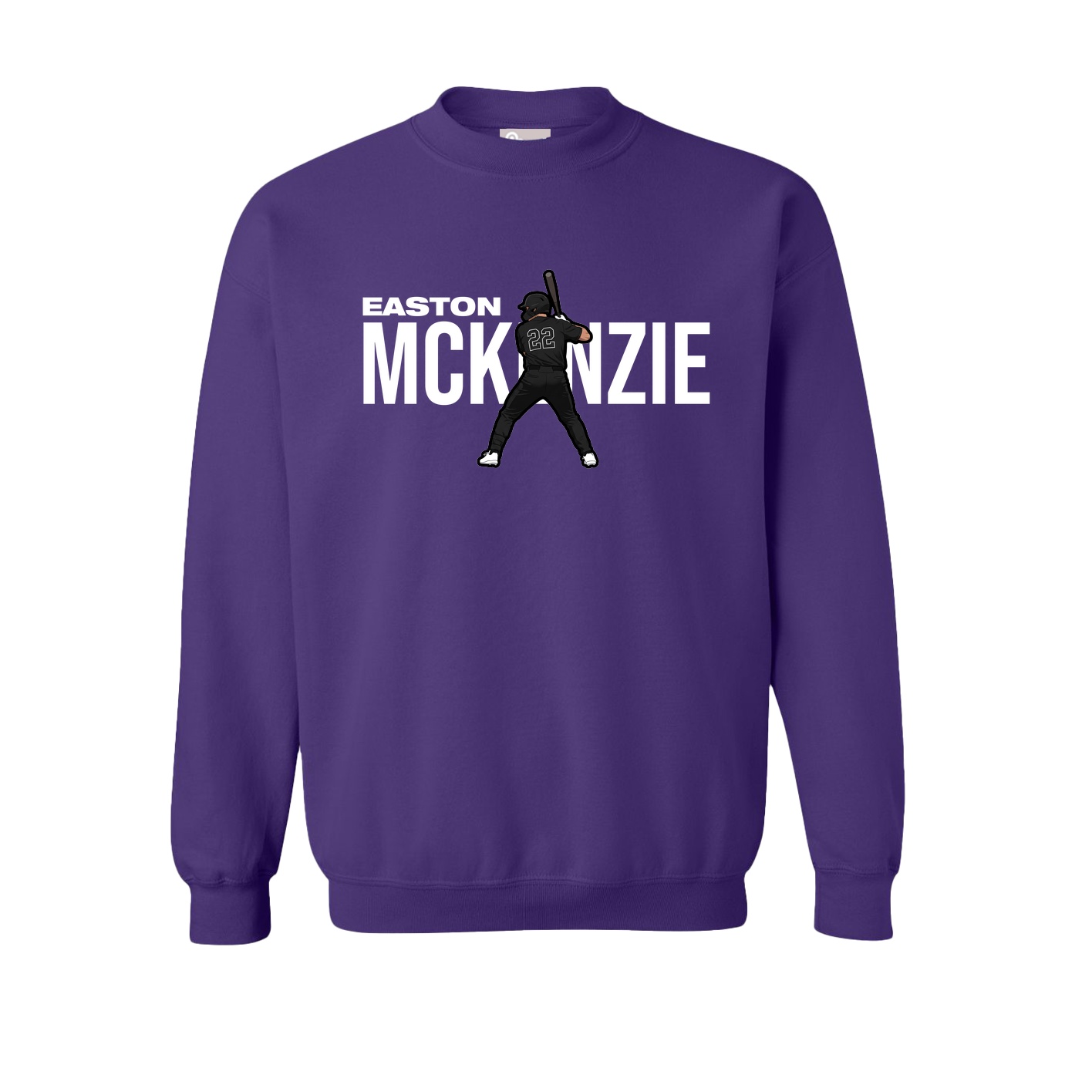 Fleece Crew — Player Name in Purple