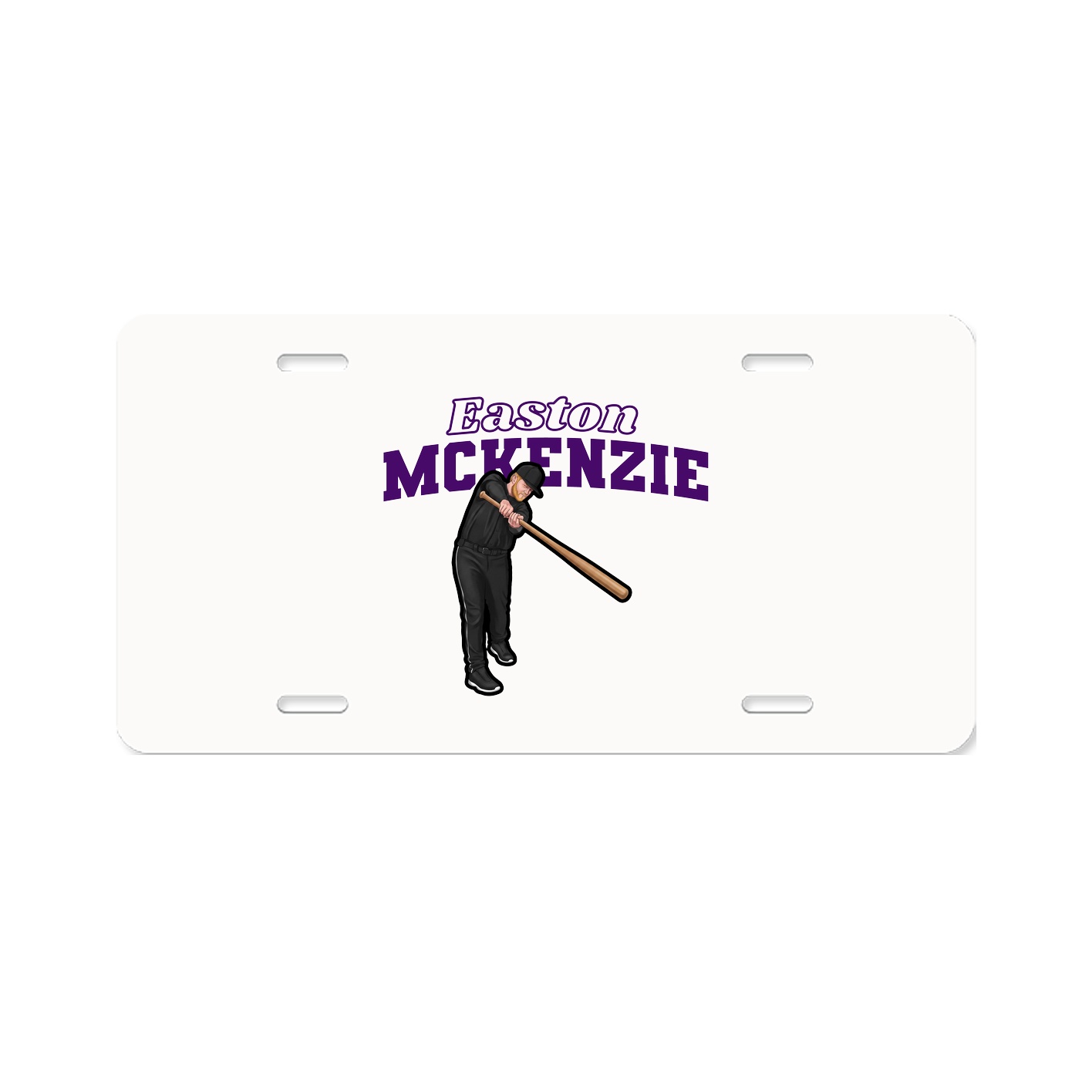 License Plate — Name Arch in Classic
