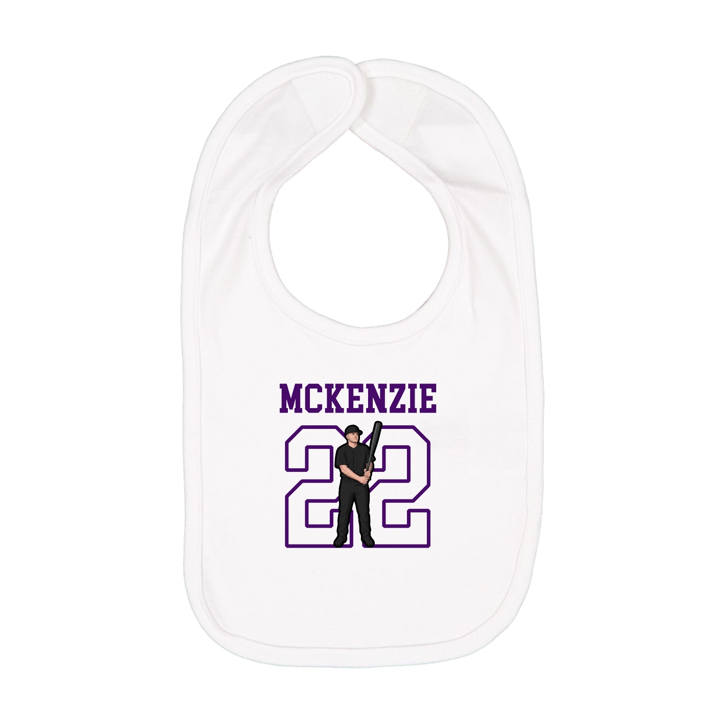 Infant Bib — Shirsey in White