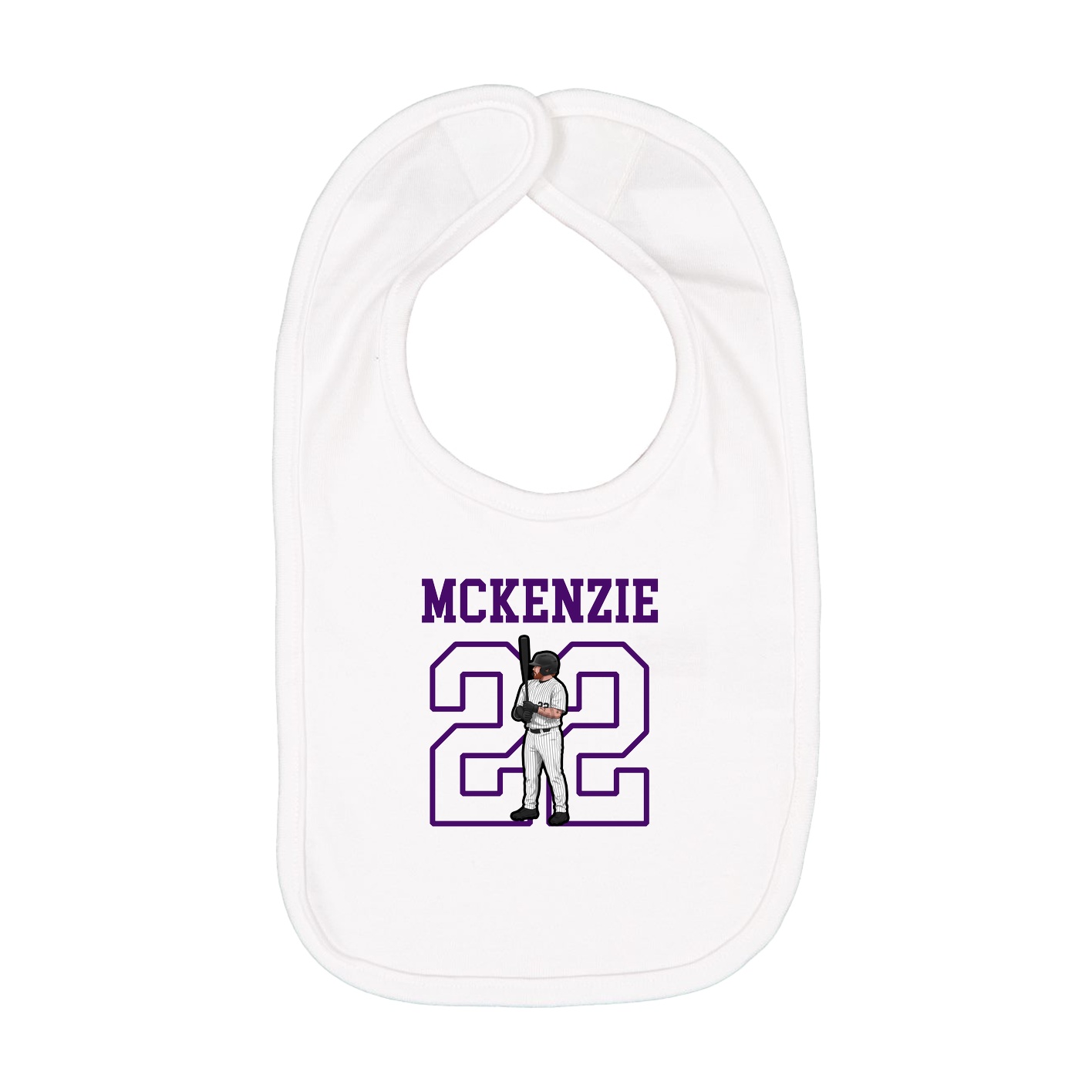 Infant Bib — Shirsey in White