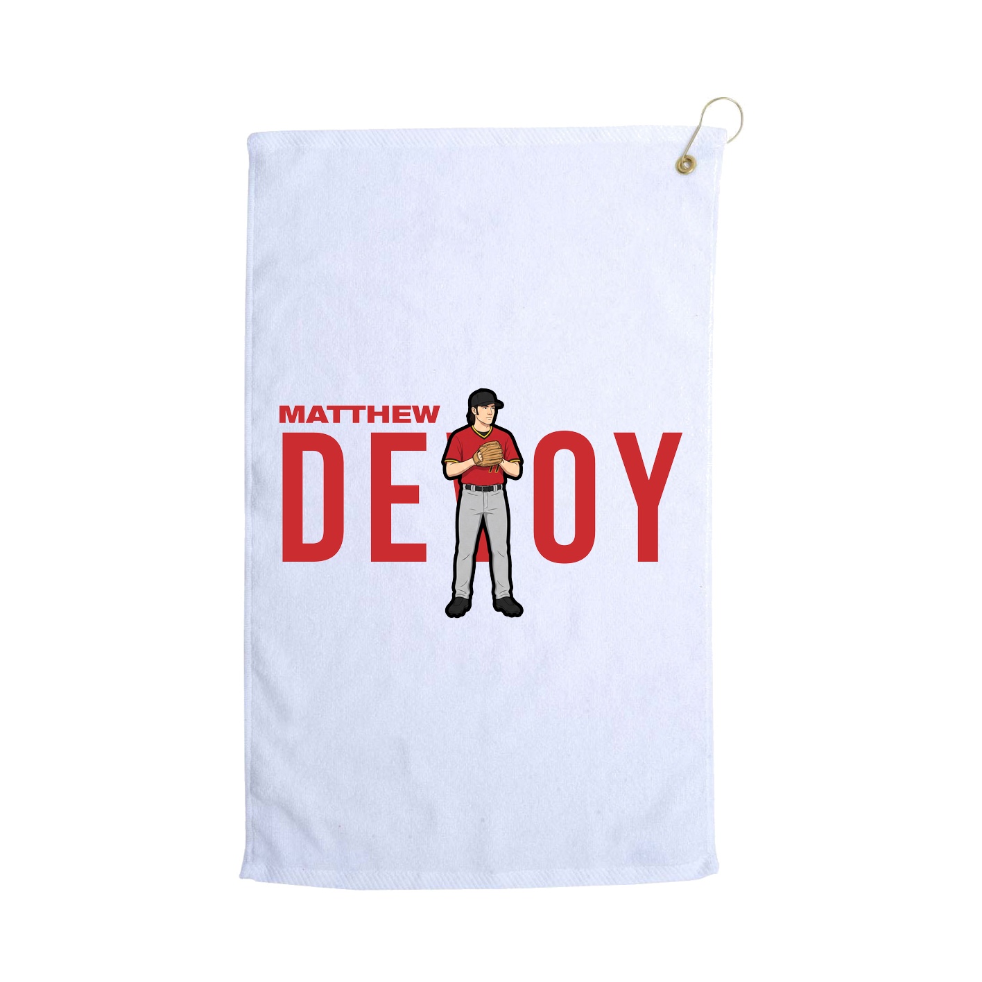 Golf Towel — Player Name in White