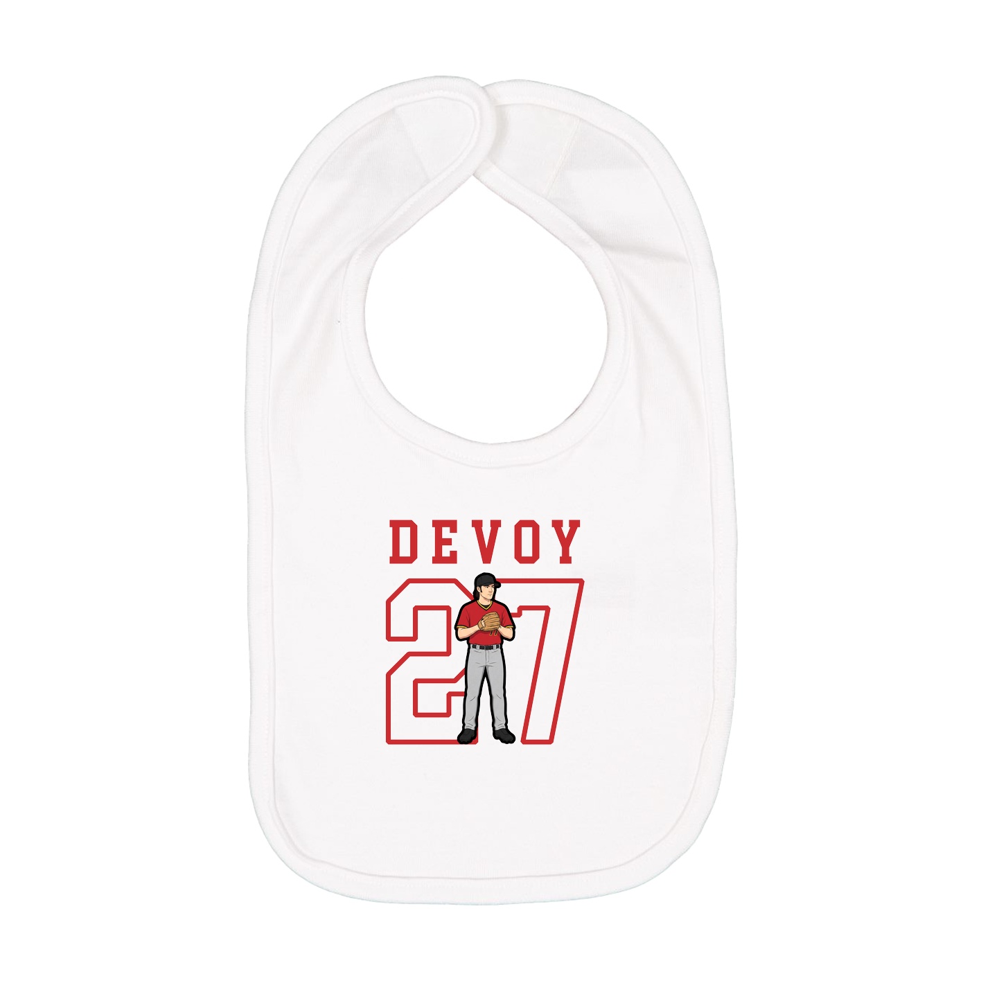 Infant Bib — Shirsey in White