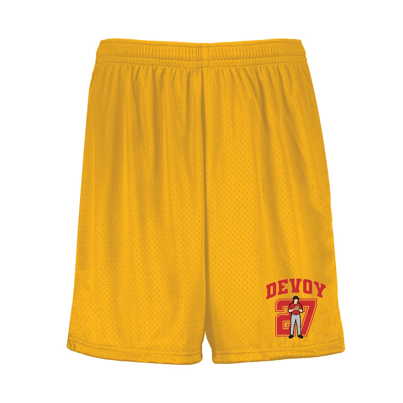 Shorts — Number in Gold