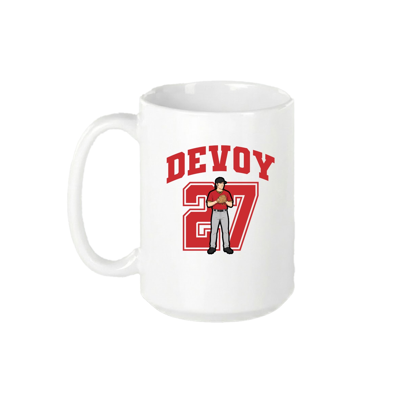 15oz Coffee Mug — Number in White