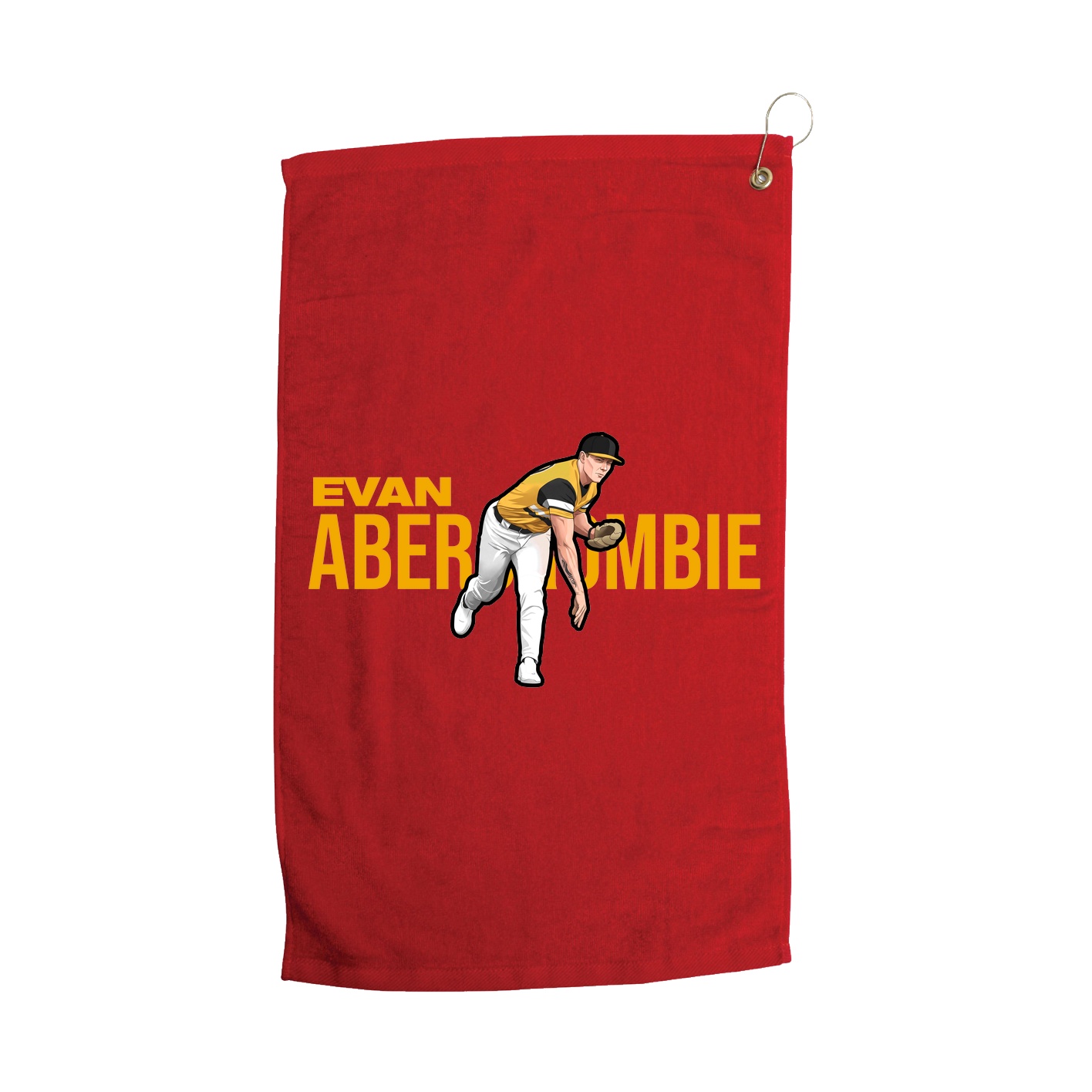 Golf Towel — Player Name in Red