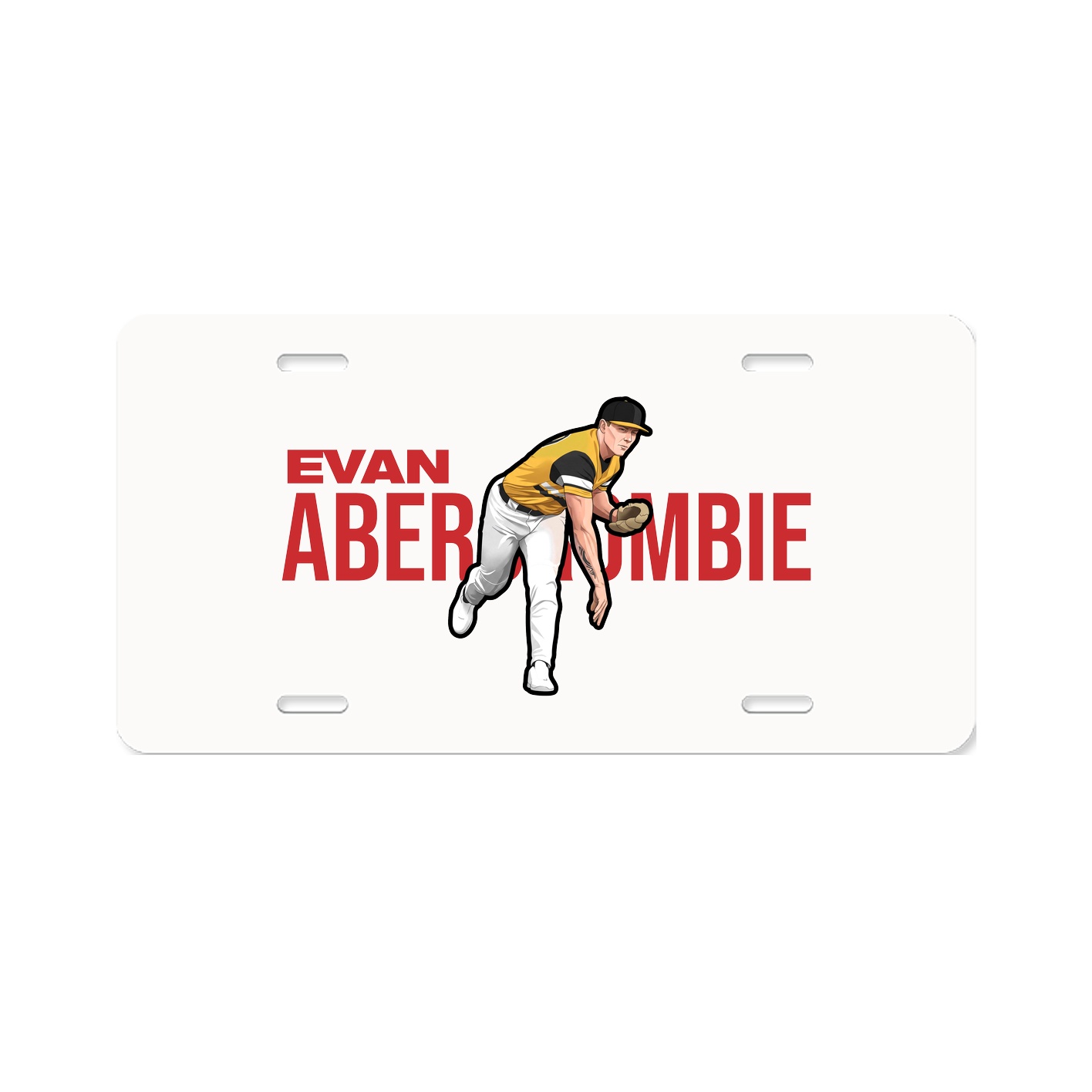 License Plate — Player Name in Classic