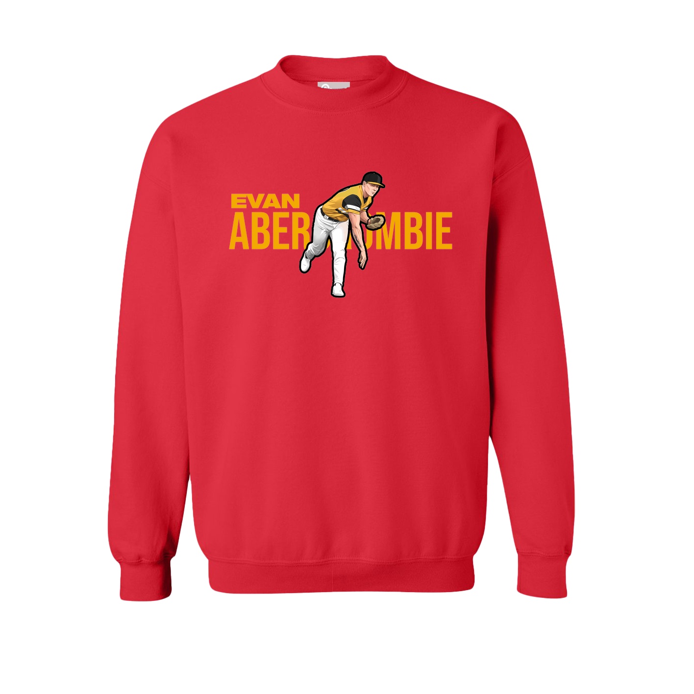 Fleece Crew — Player Name in Red