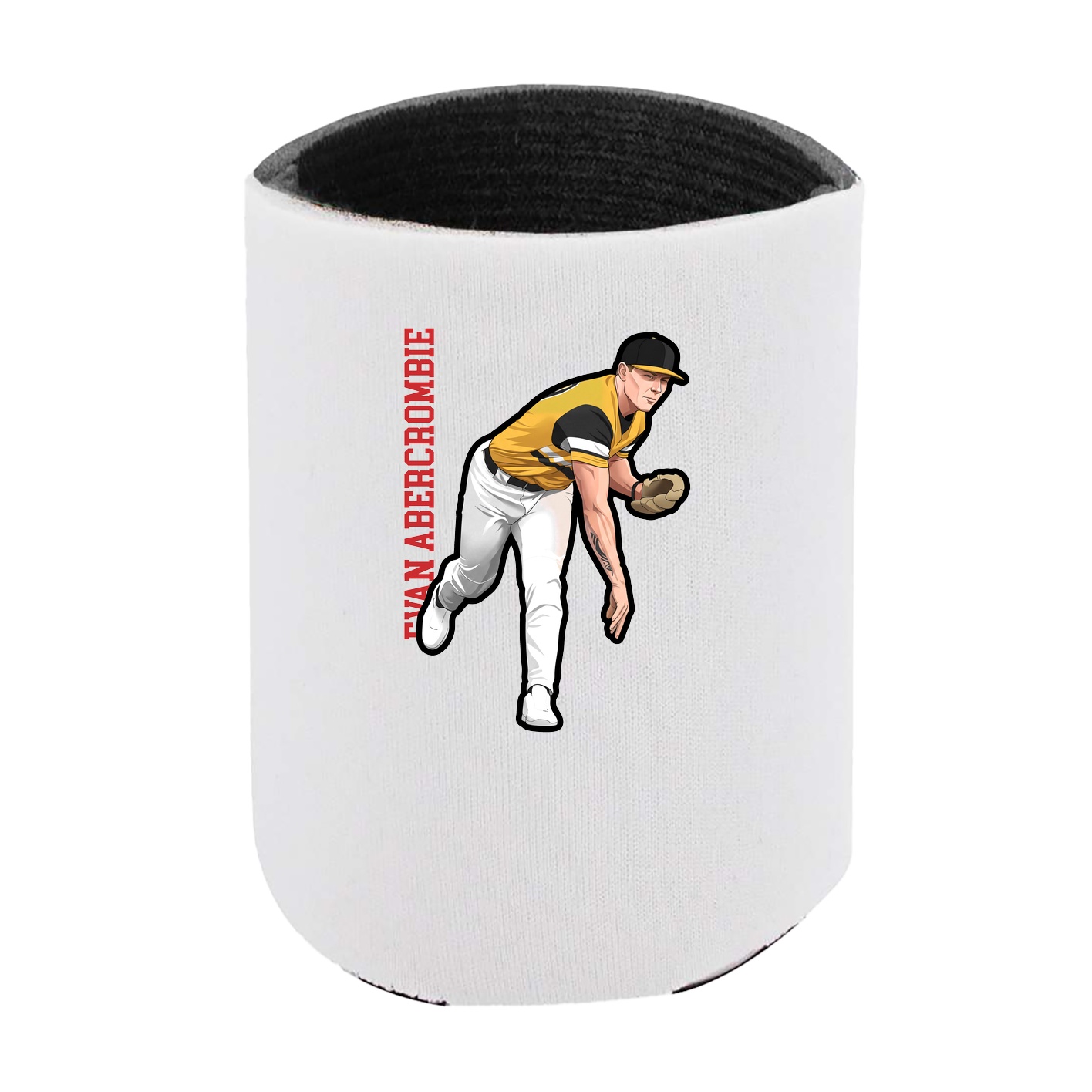 Can Holder — Name Vertical in White