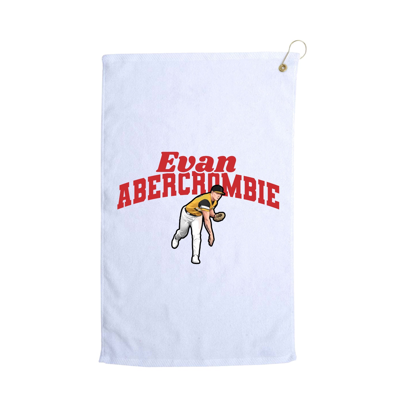 Golf Towel — Signature Arch in White