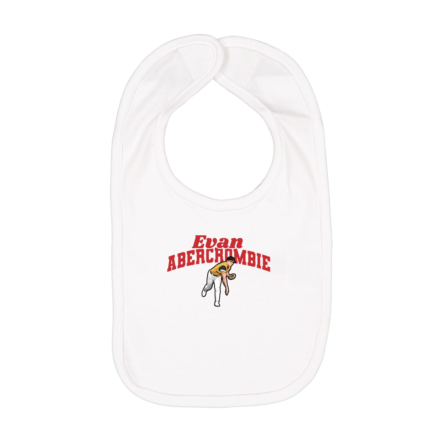 Infant Bib — Signature Arch in White