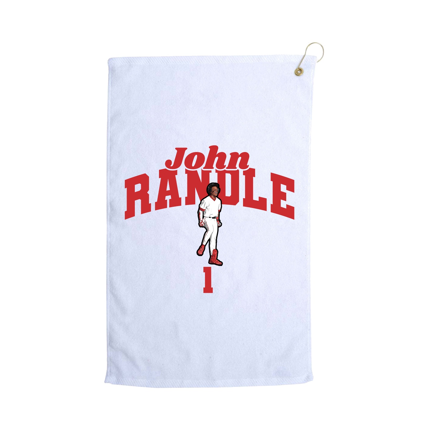 Golf Towel — Signature Arch in White