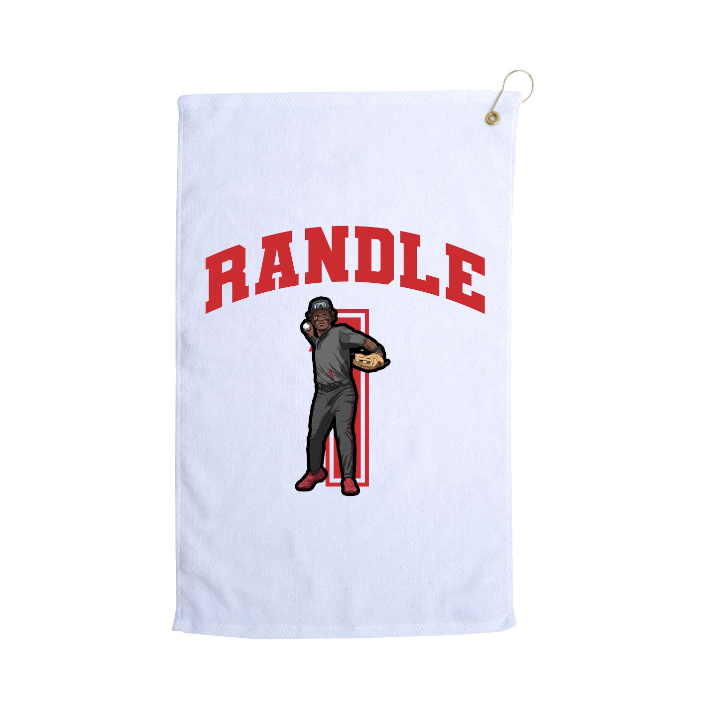 Golf Towel — Number in White