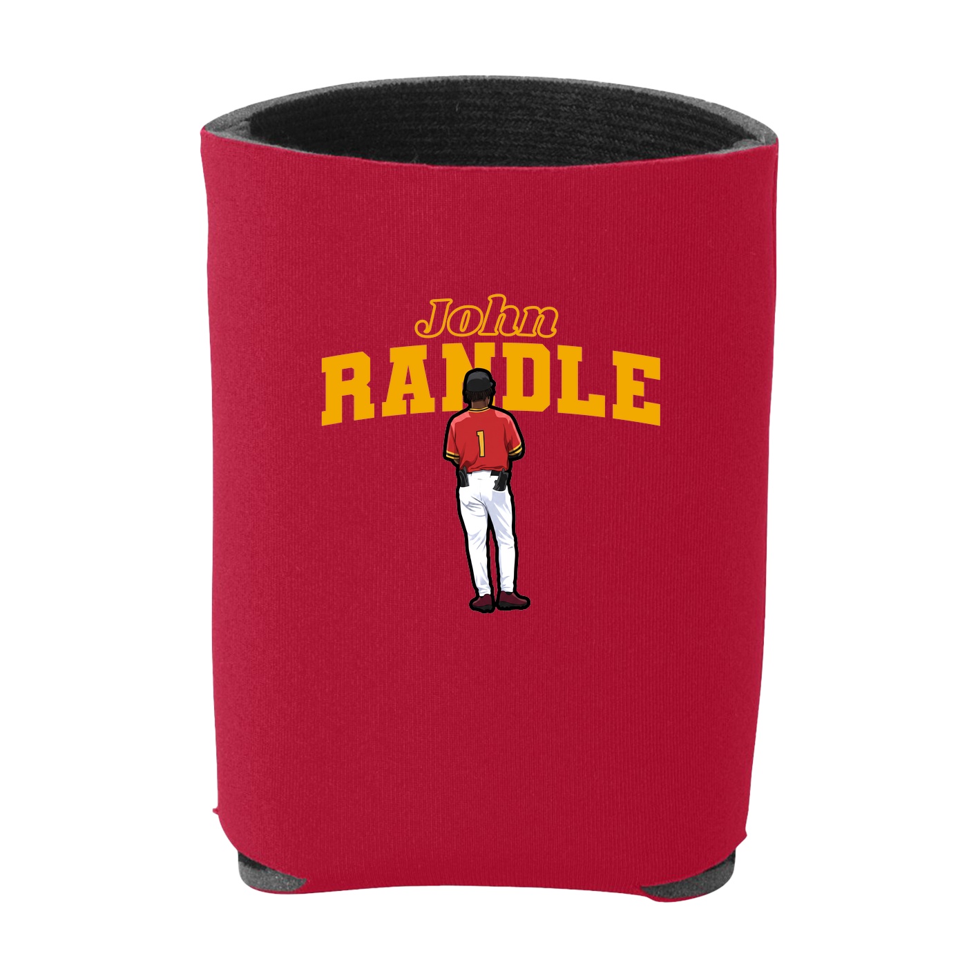 Can Holder — Name Arch in Red