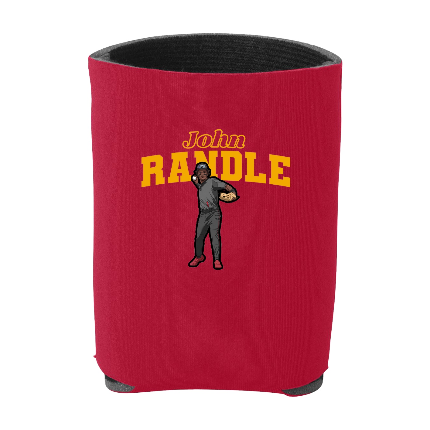 Can Holder — Name Arch in Red