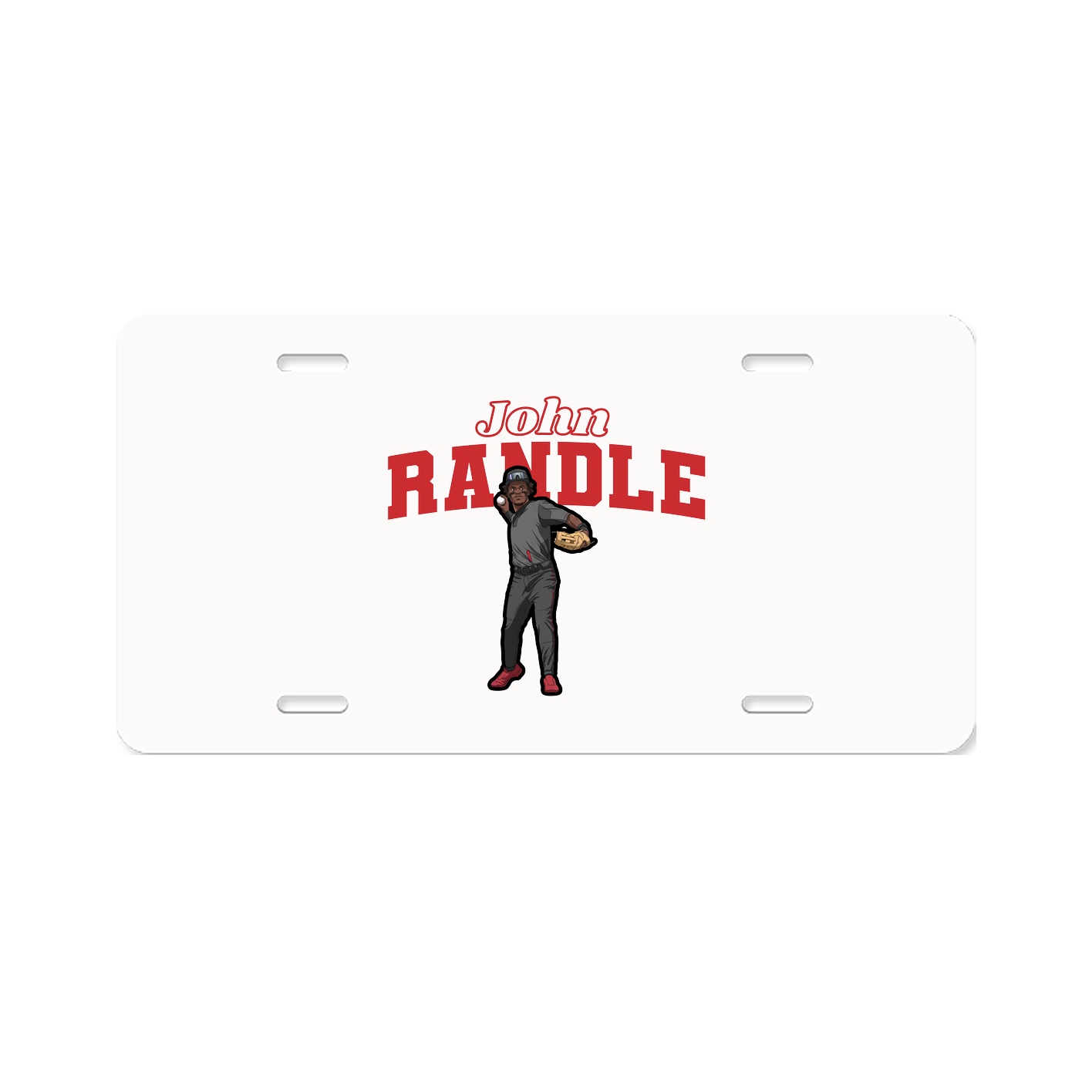 License Plate — Name Arch in Classic