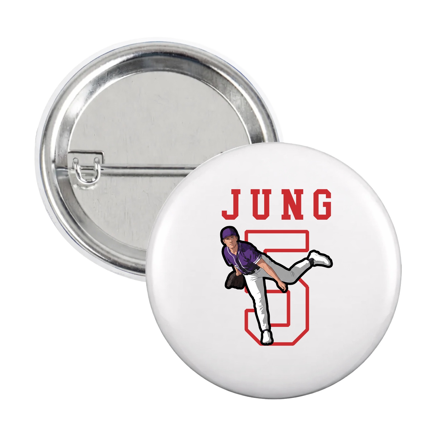 Game Day Button — Shirsey in White