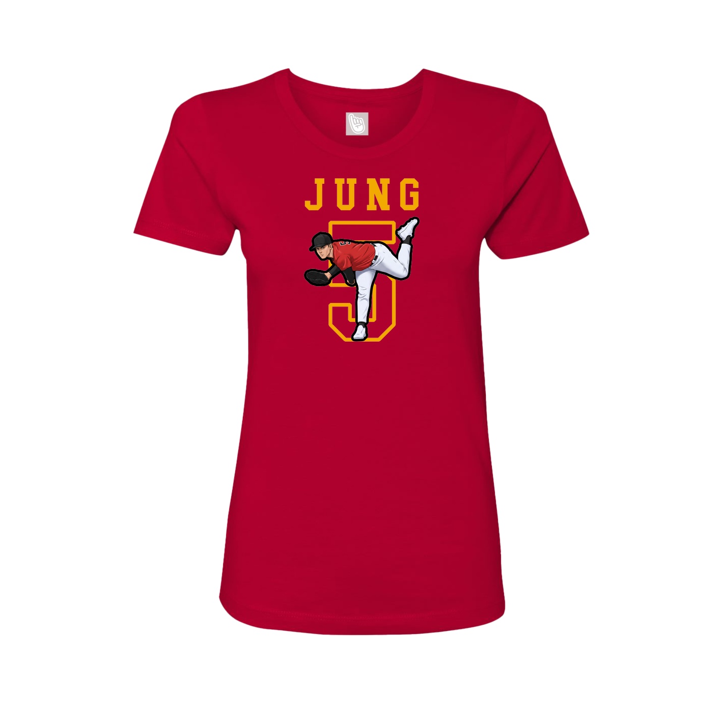 Fitted Women's Tee — Shirsey in Red