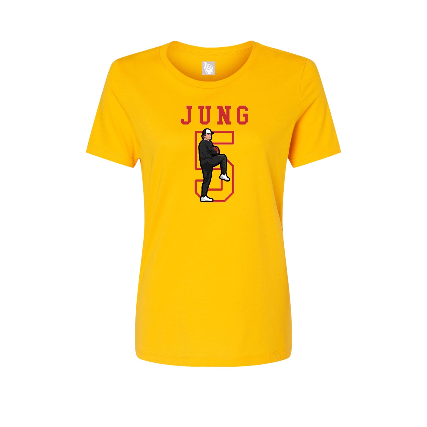 Fitted Women's Tee — Shirsey in Gold
