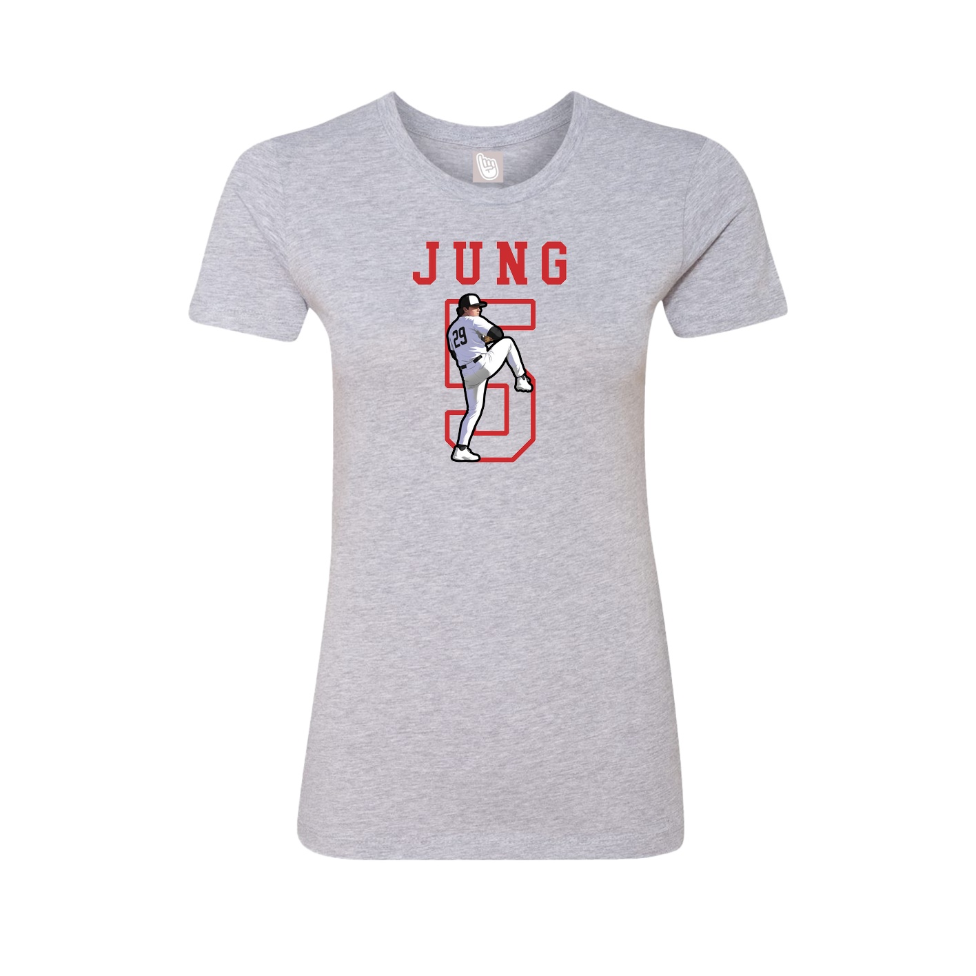 Fitted Women's Tee — Shirsey in Grey