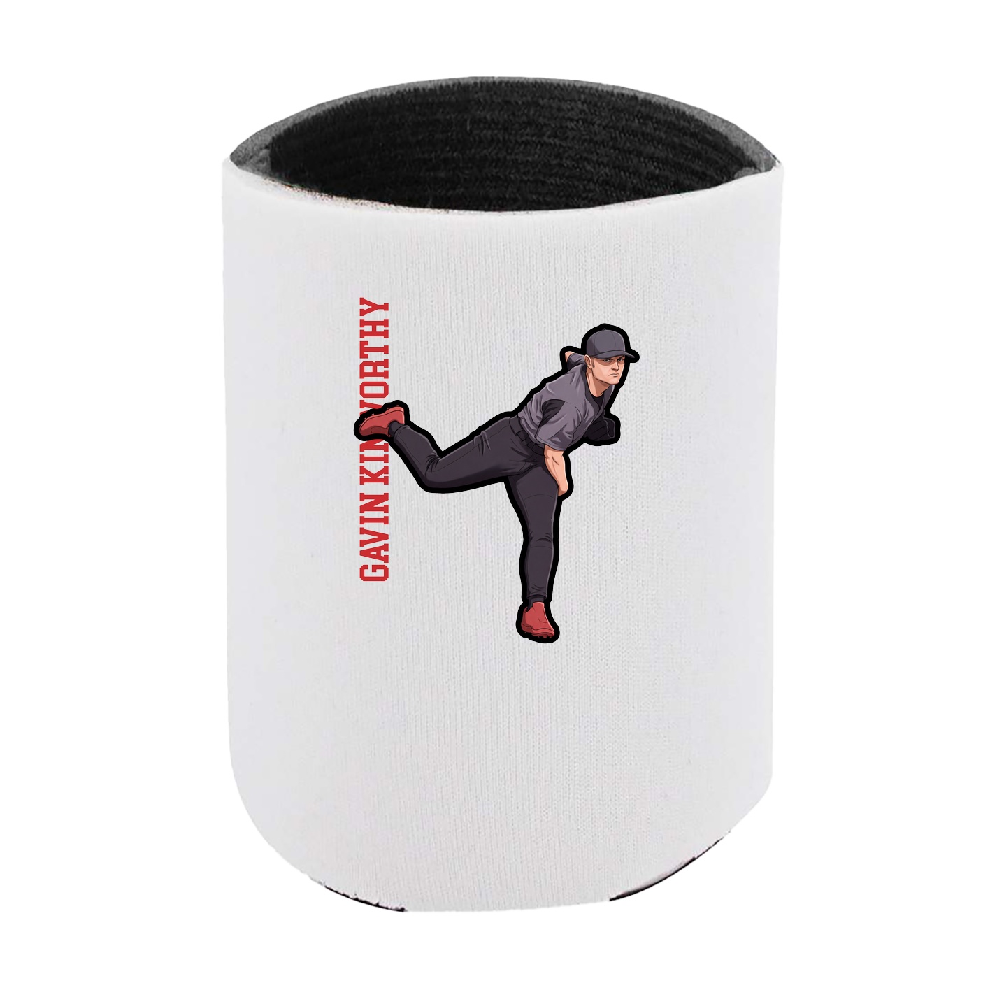 Can Holder — Name Vertical in White