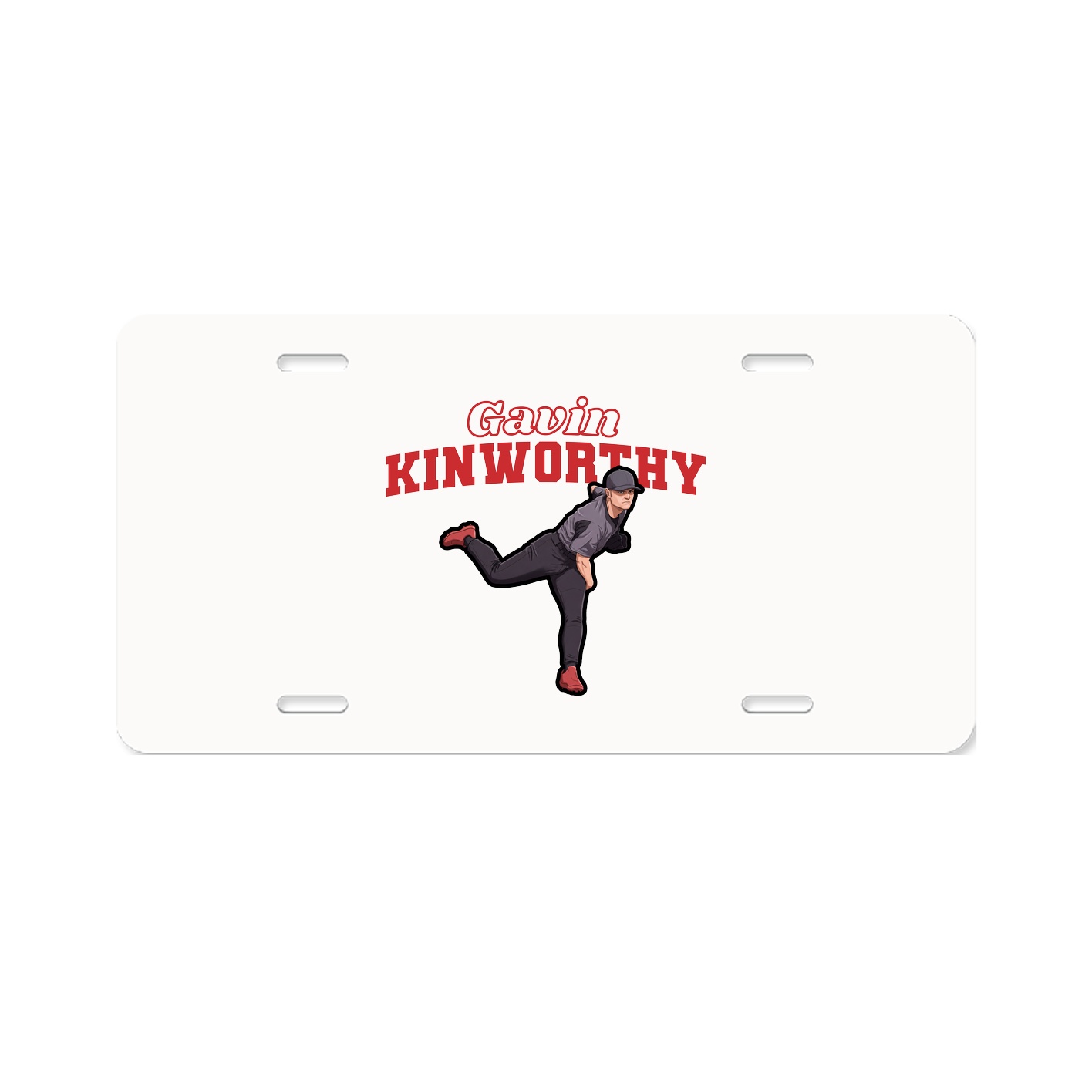 License Plate — Name Arch in Classic