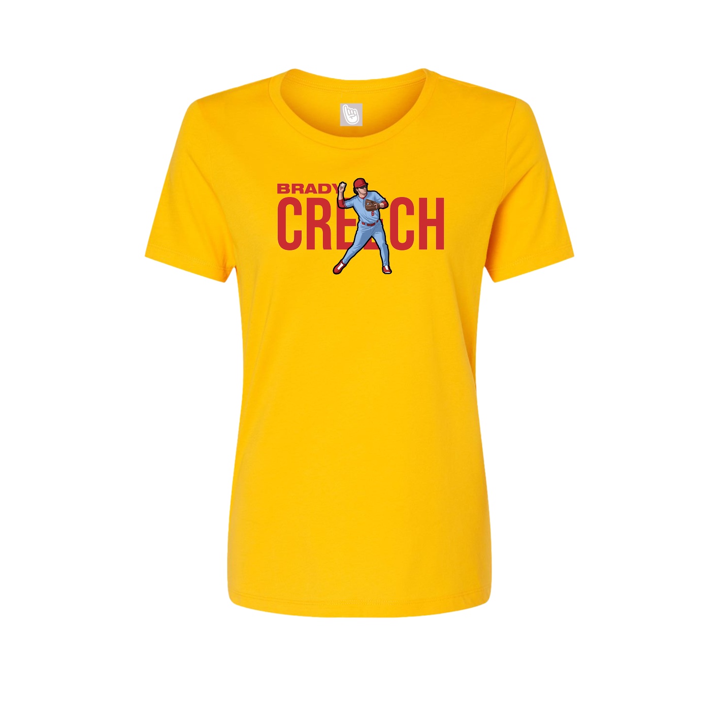 Fitted Women's Tee — Player Name in Gold