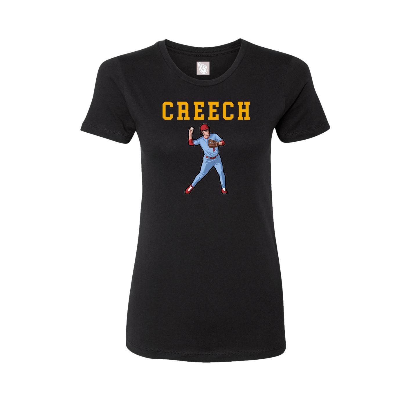 Fitted Women's Tee — Shirsey in Black