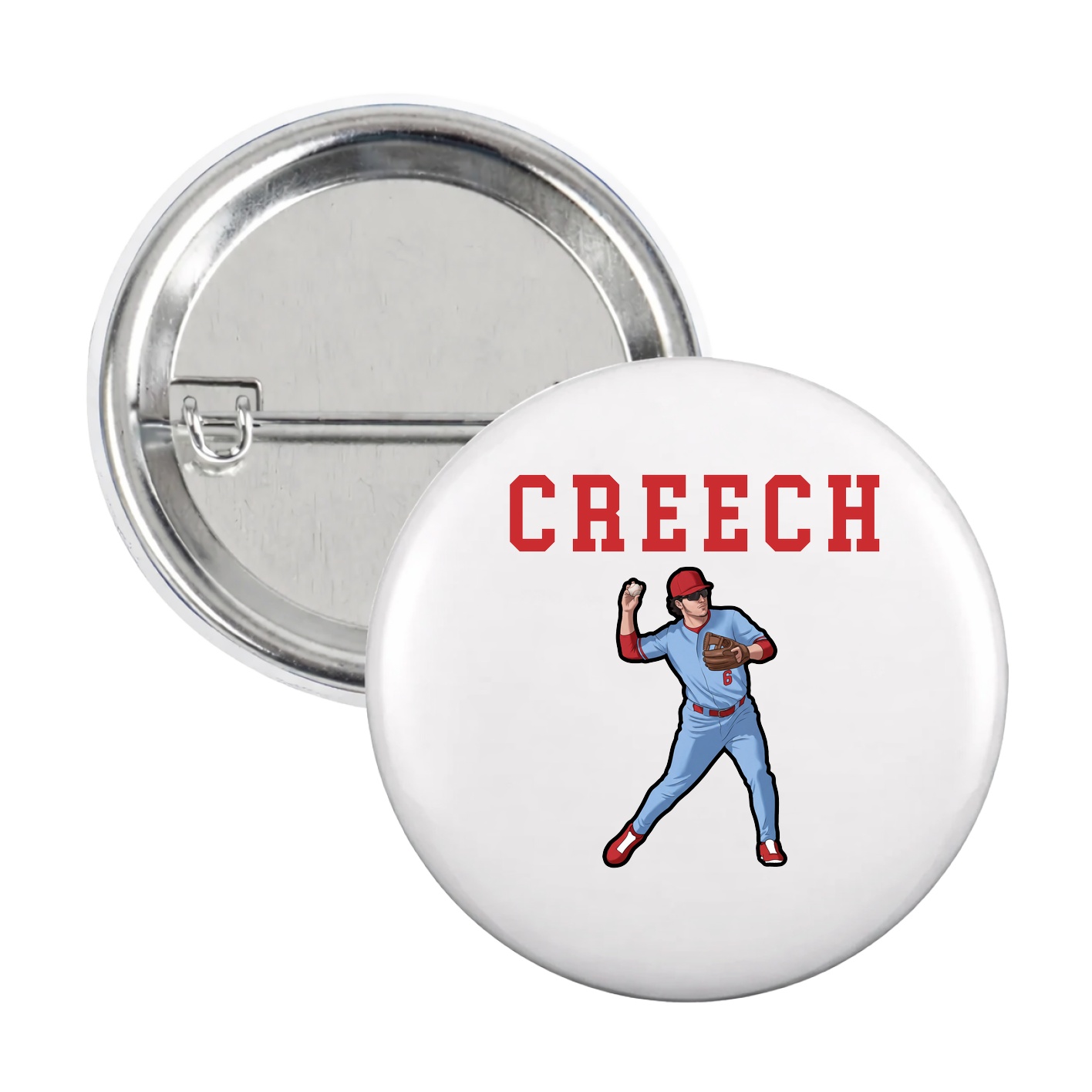 Game Day Button — Shirsey in White
