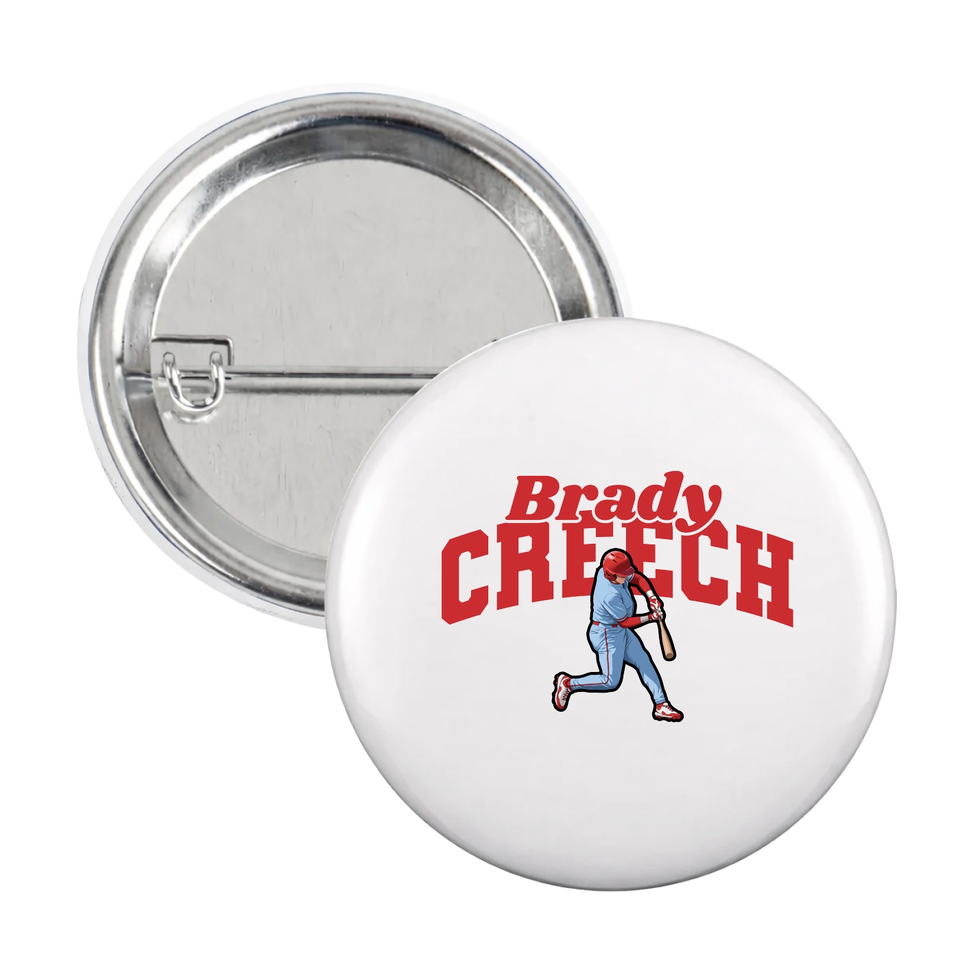 Game Day Button — Signature Arch in White