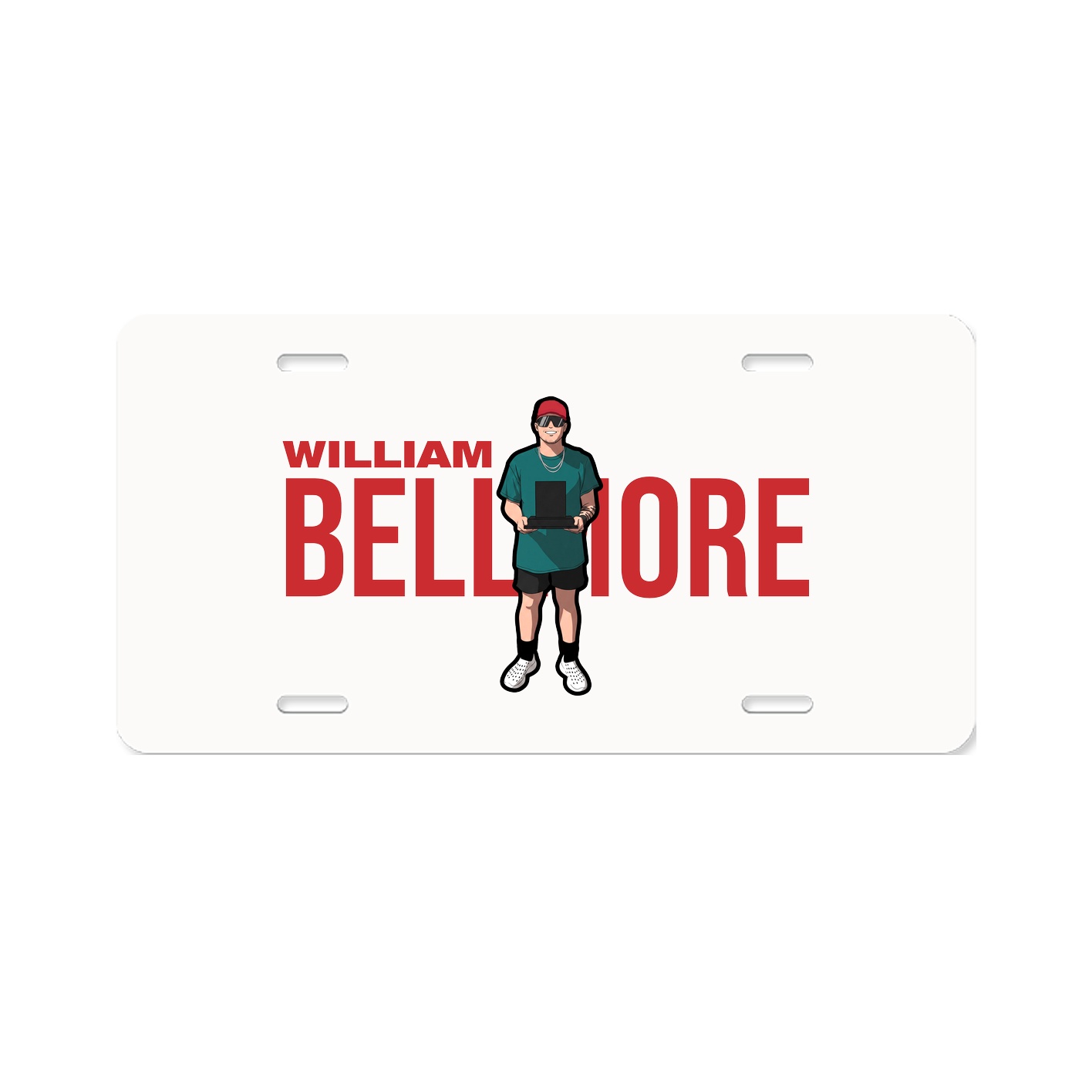 License Plate — Player Name in Classic
