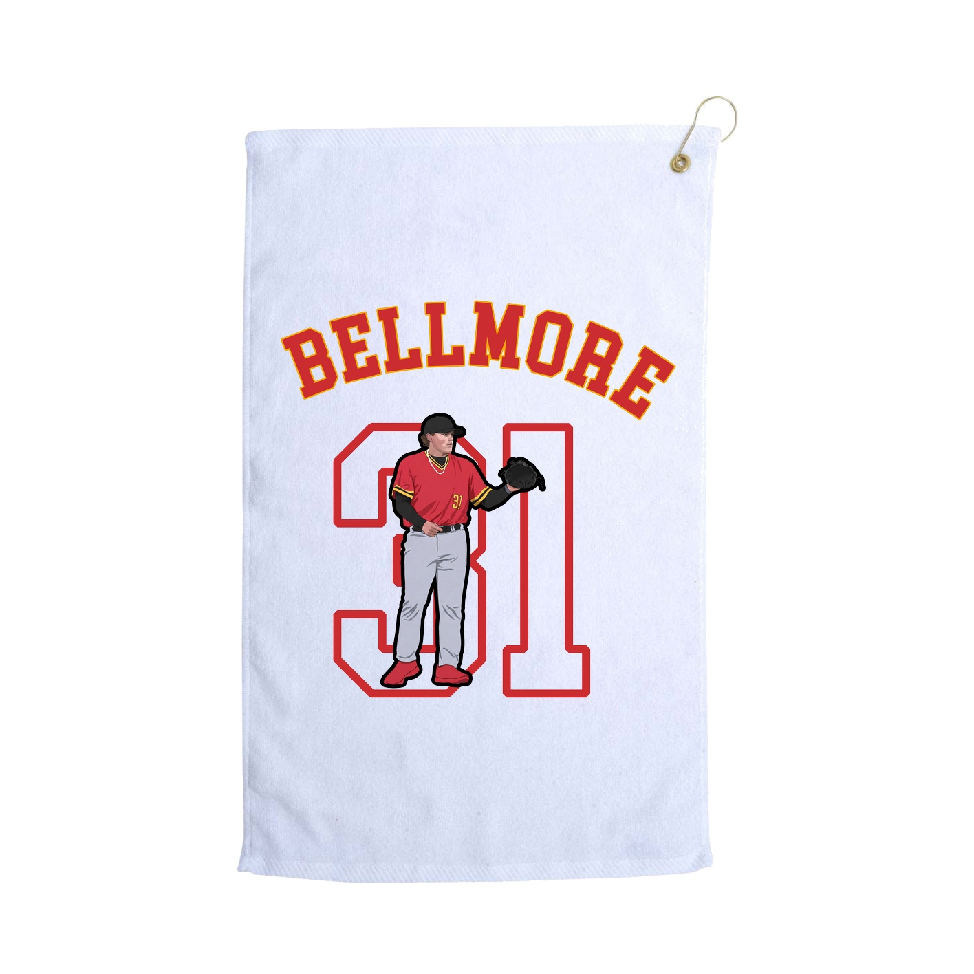 Golf Towel — Shirsey Arch in White