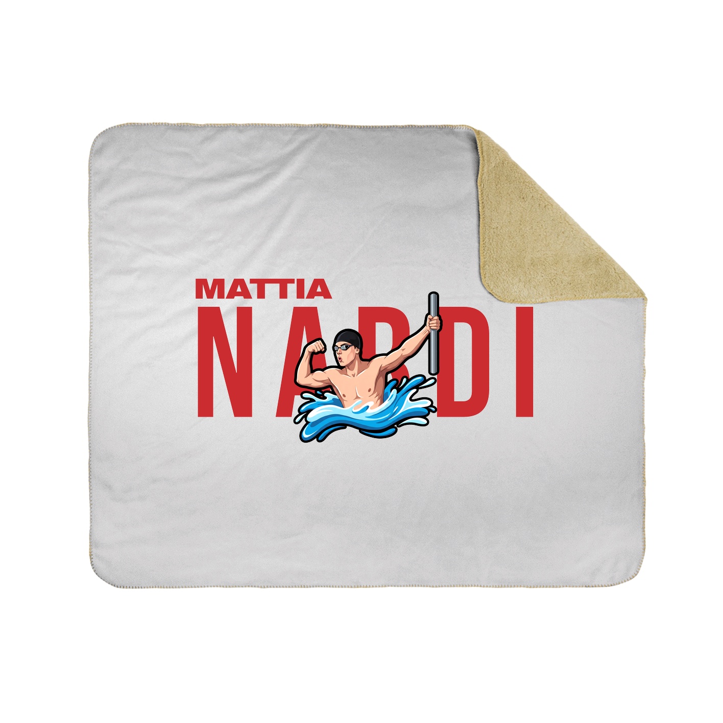Throw Blanket — Player Name in White
