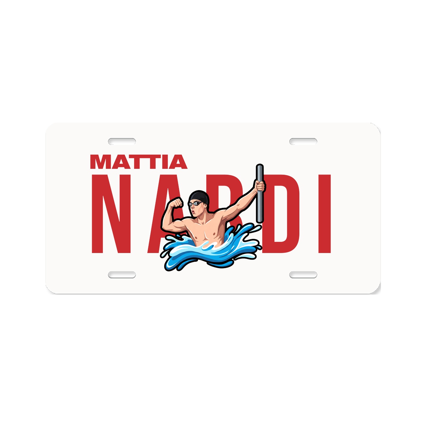 License Plate — Player Name in Classic