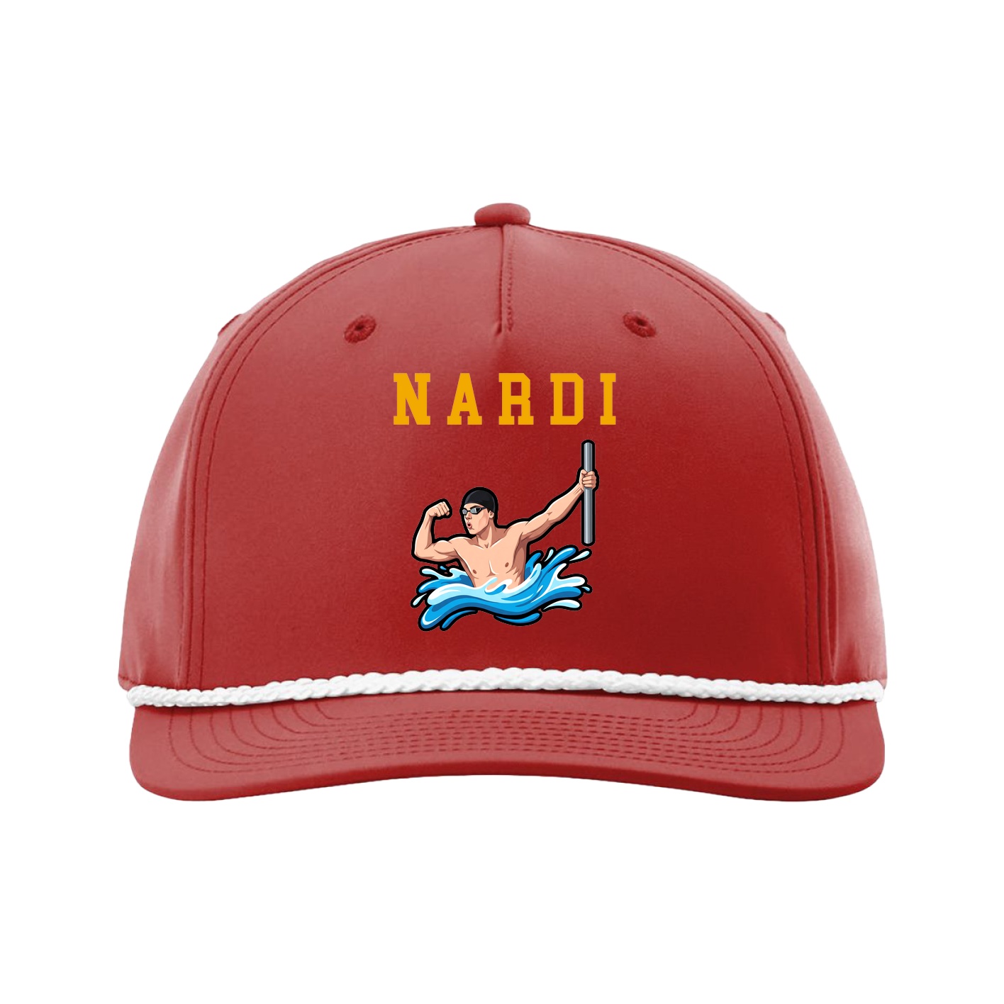 Five-Panel Classic Rope Cap — Shirsey in Red