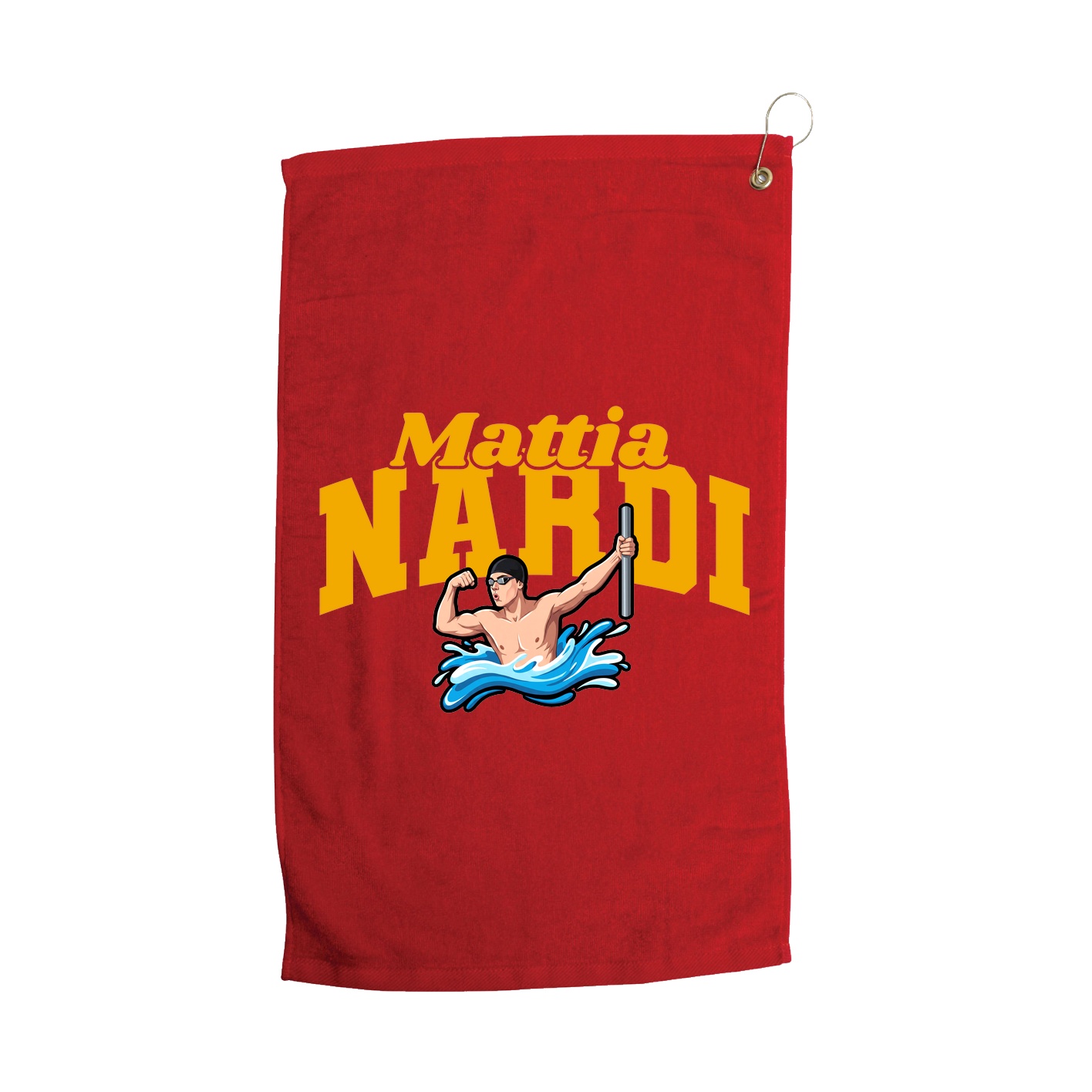 Golf Towel — Signature Arch in Red