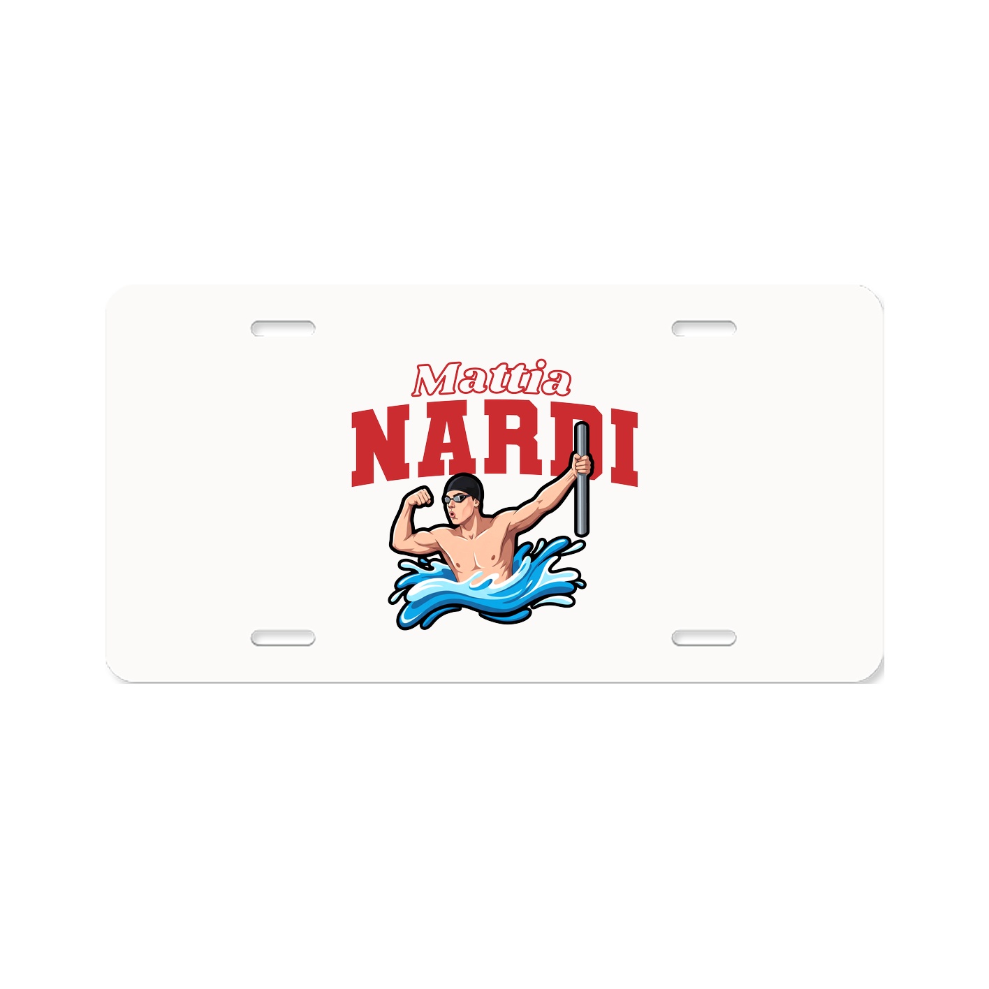 License Plate — Name Arch in Classic