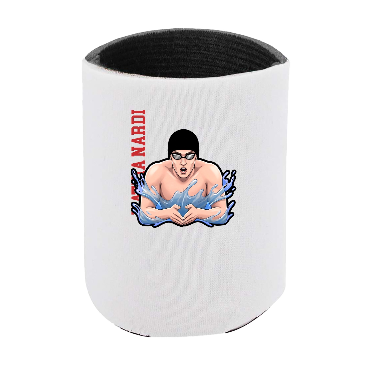Can Holder — Name Vertical in White