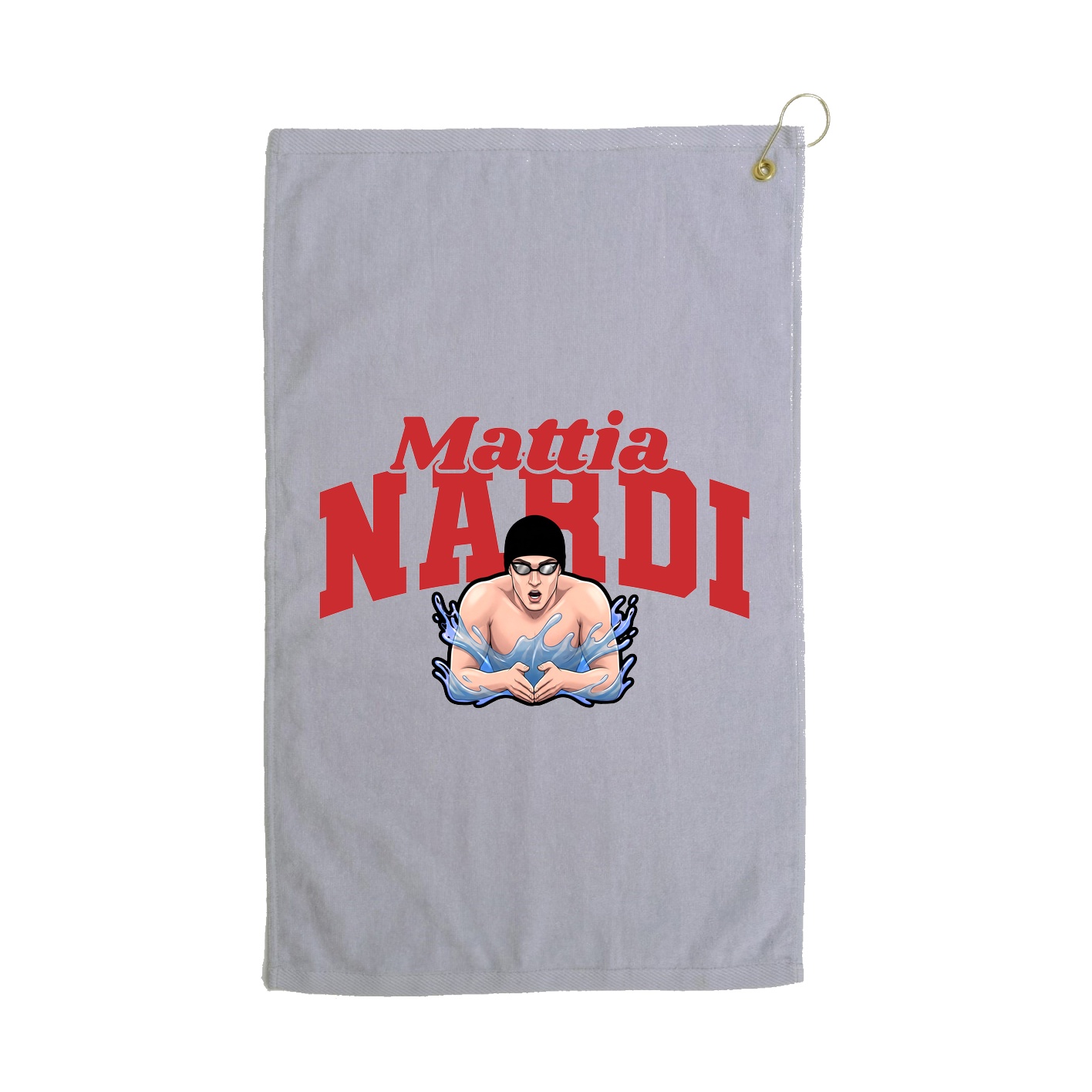 Golf Towel — Signature Arch in Grey