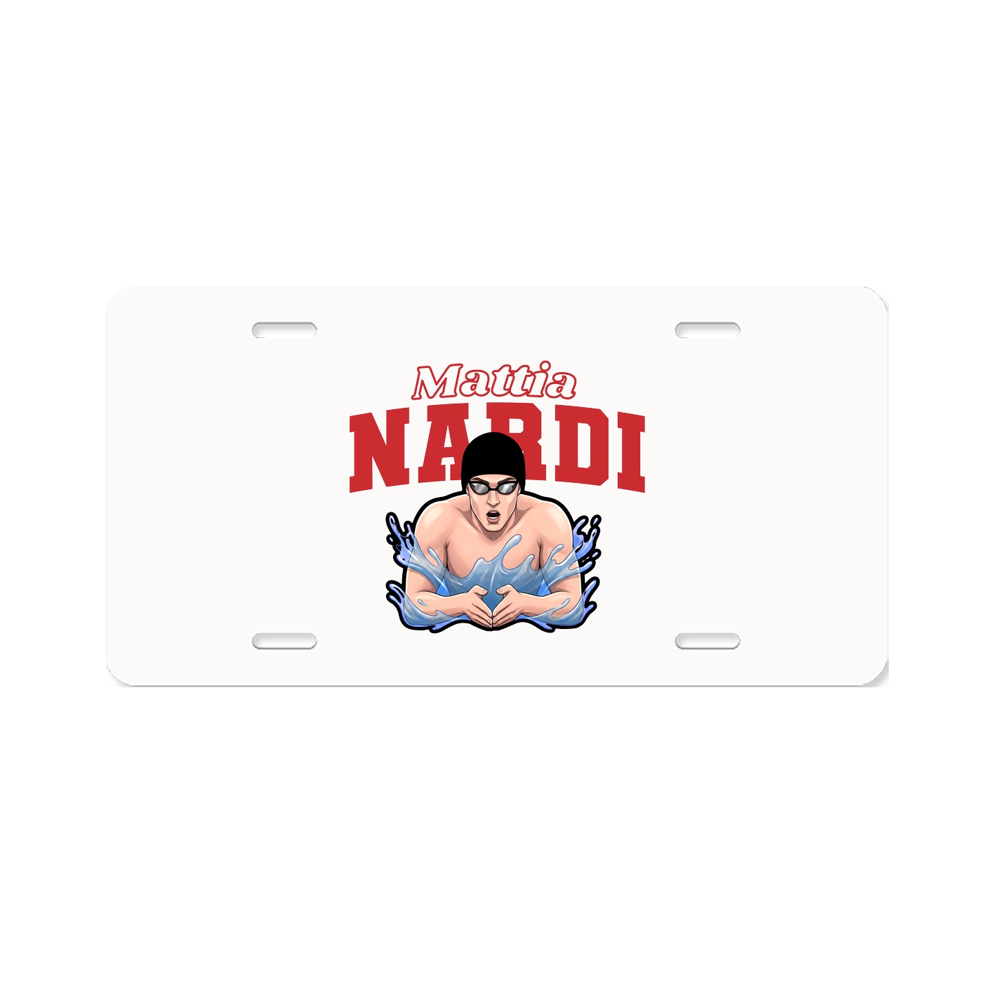 License Plate — Name Arch in Classic