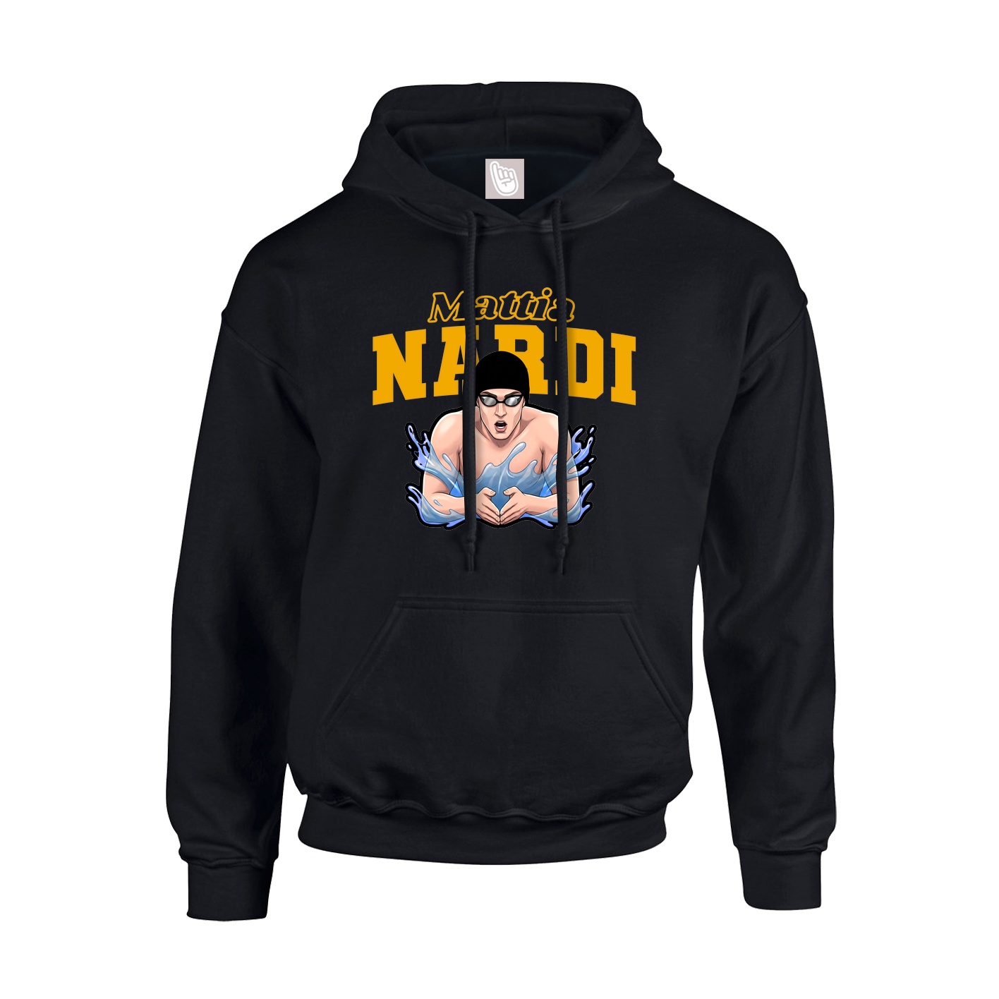 Hoodie — Name Arch in Black