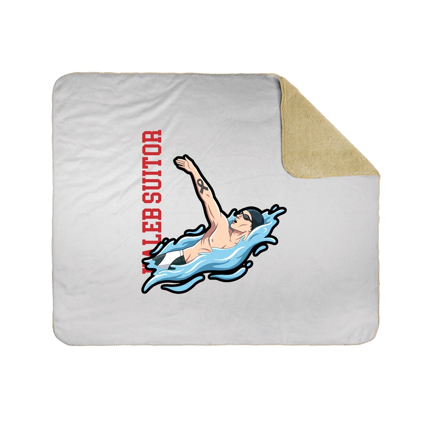 50x60 Sherpa Lined Throw Blanket