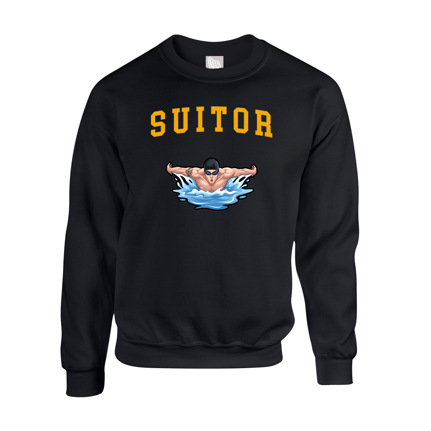 Fleece Crew — Shirsey in Black
