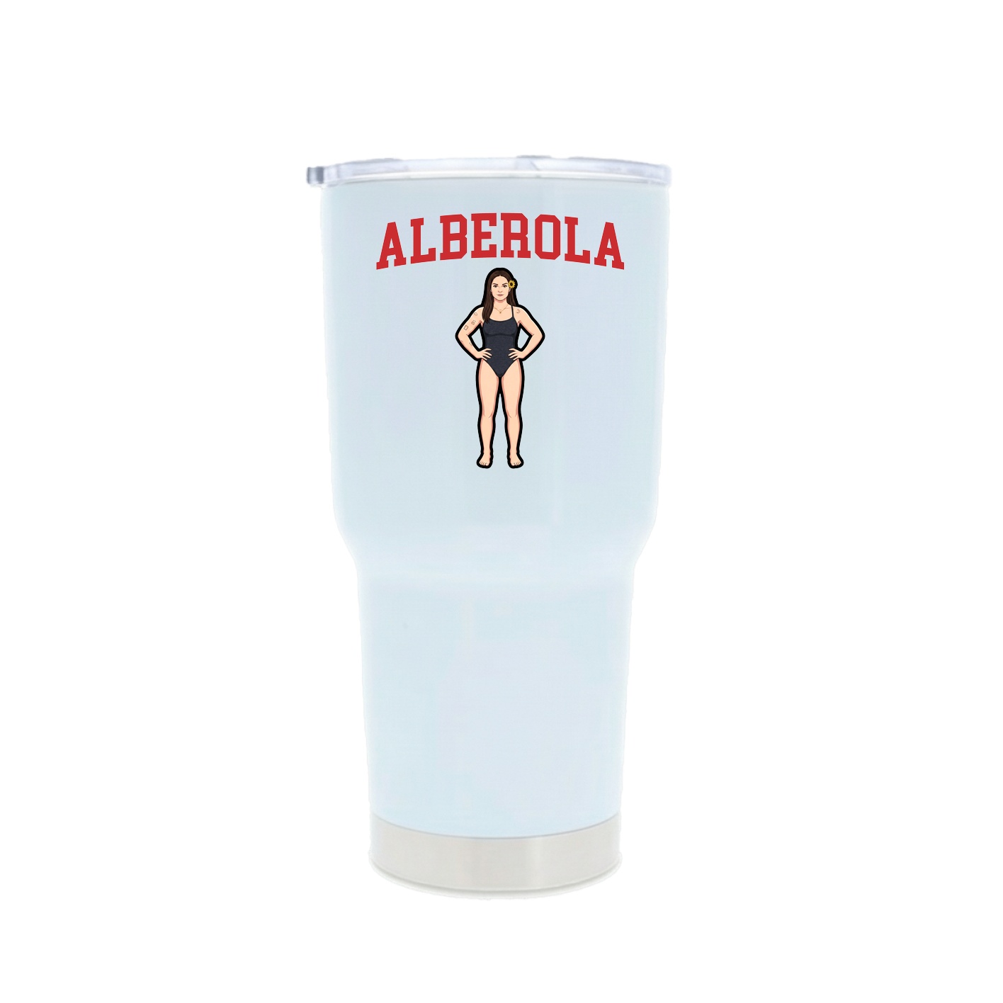 30oz Stainless Steel Tumbler — Shirsey in White