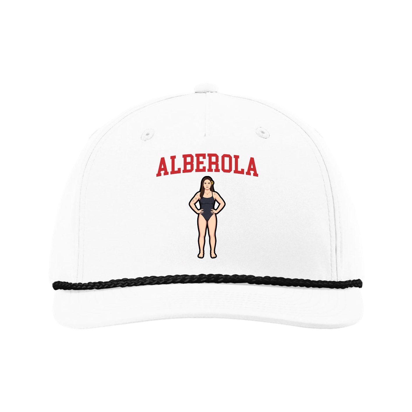 Five-Panel Classic Rope Cap — Shirsey in White